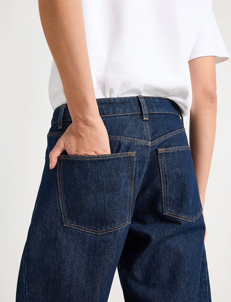 Lindex - BARREL jeans with ankle length - barrel jeans - dark denim - 4