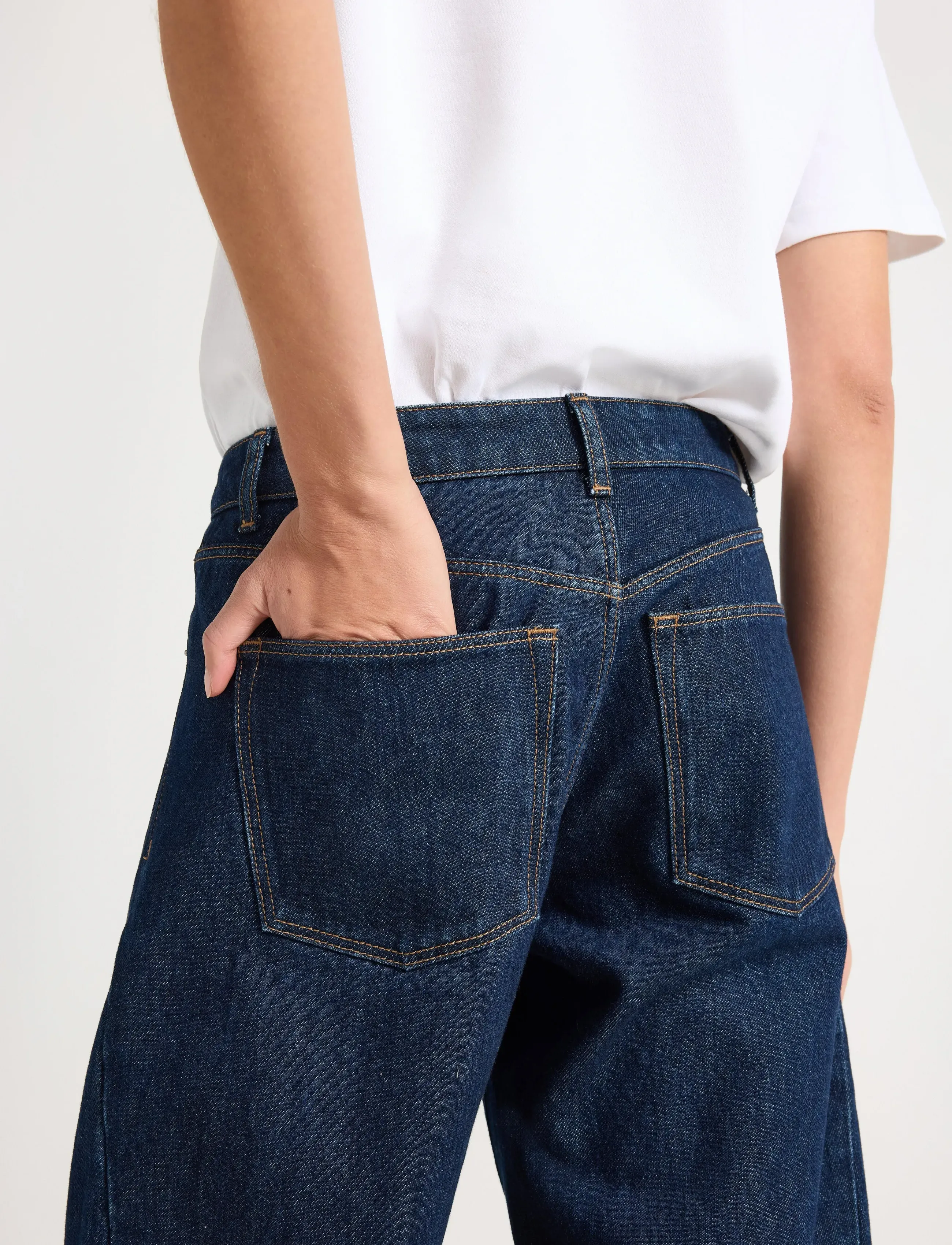 Lindex - BARREL jeans with ankle length - barrel jeans - dark denim - 4