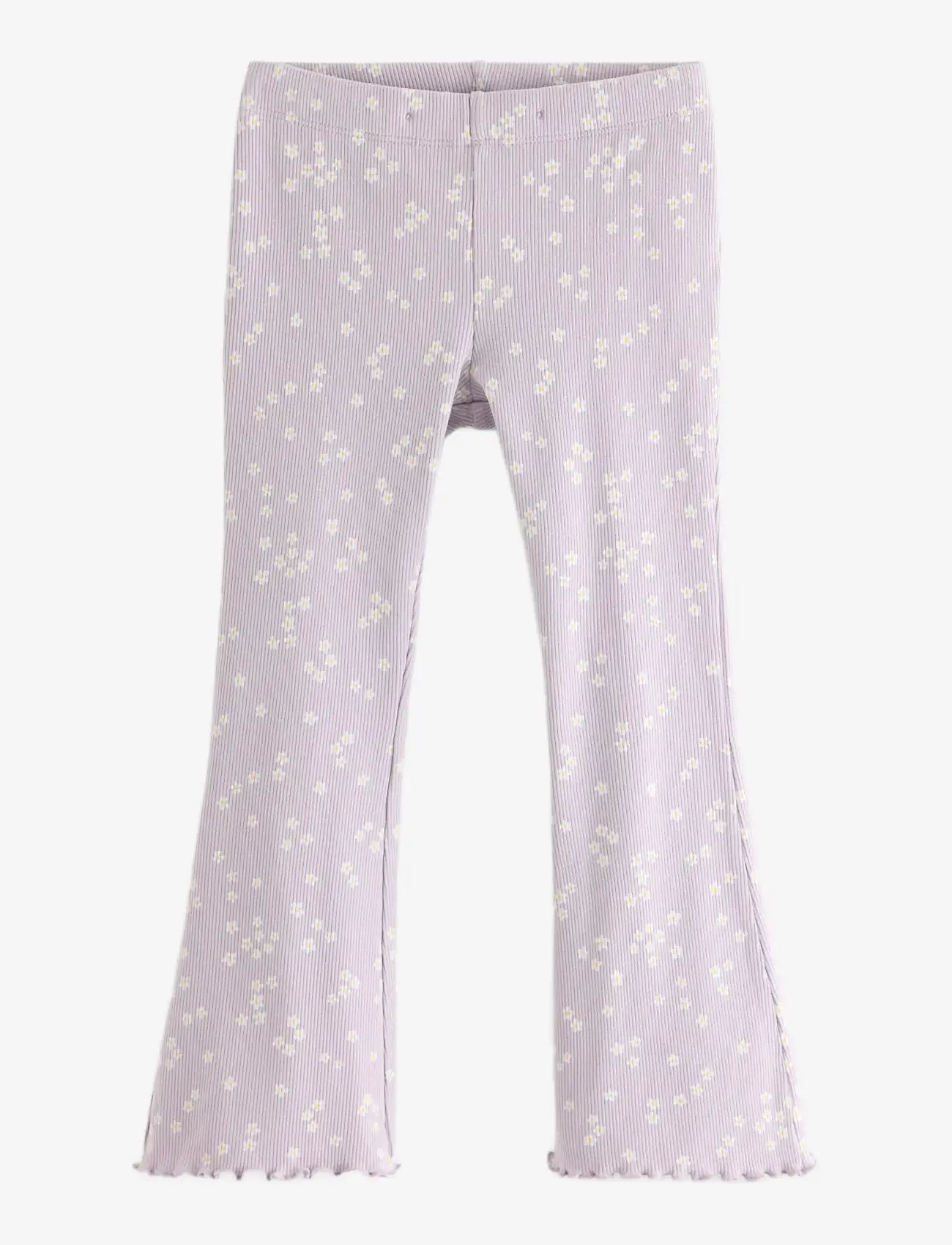 Lindex - Ribbed leggings - leggings - light dusty lilac - 1