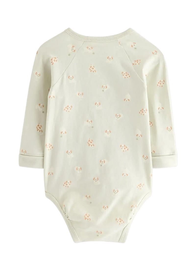 Lindex - Body wrap dog - långärmade bodies - light dusty green - 1