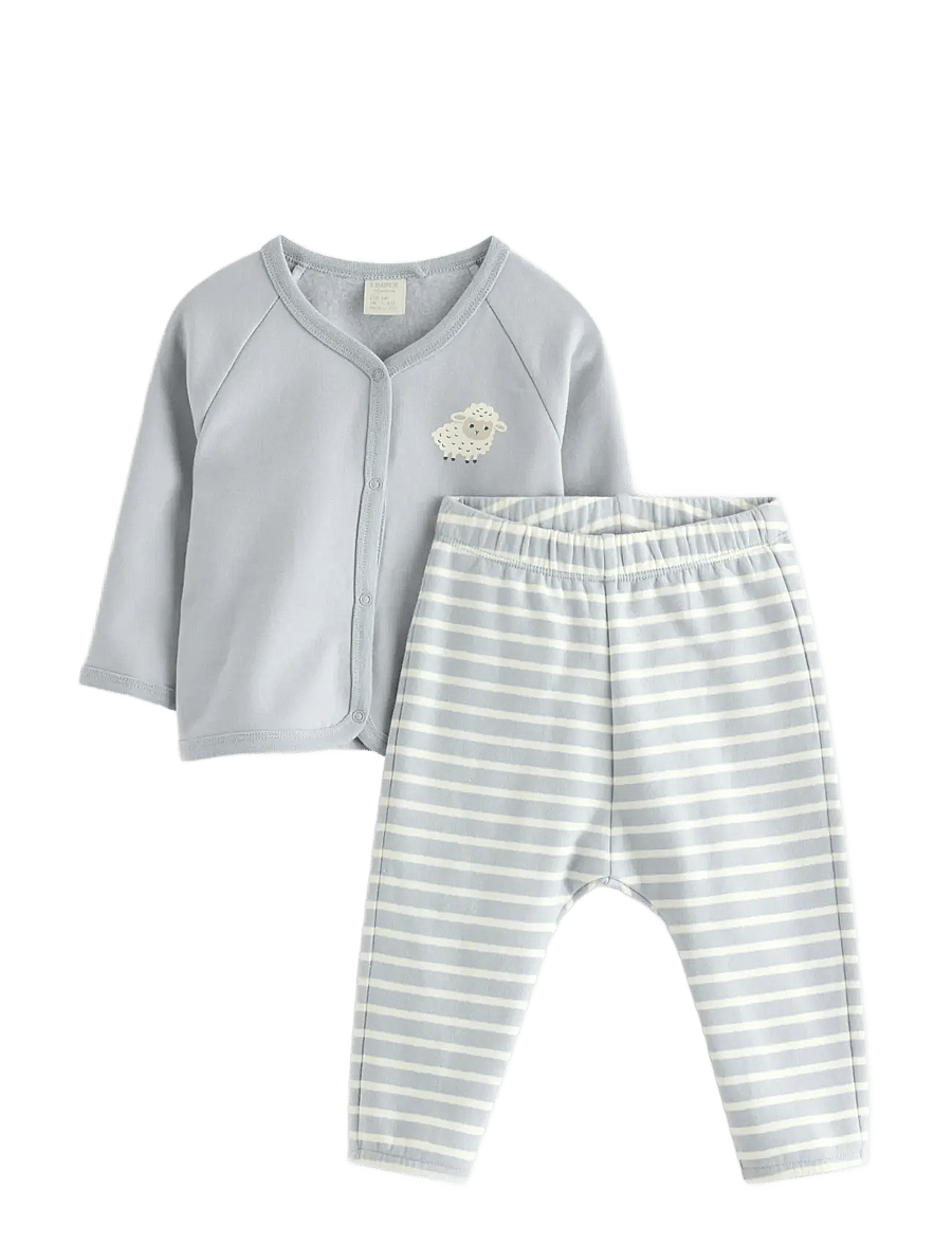 Lindex - Set jacket and trousers - ensembles avec t-shirt à manches longues - light dusty blue - 0