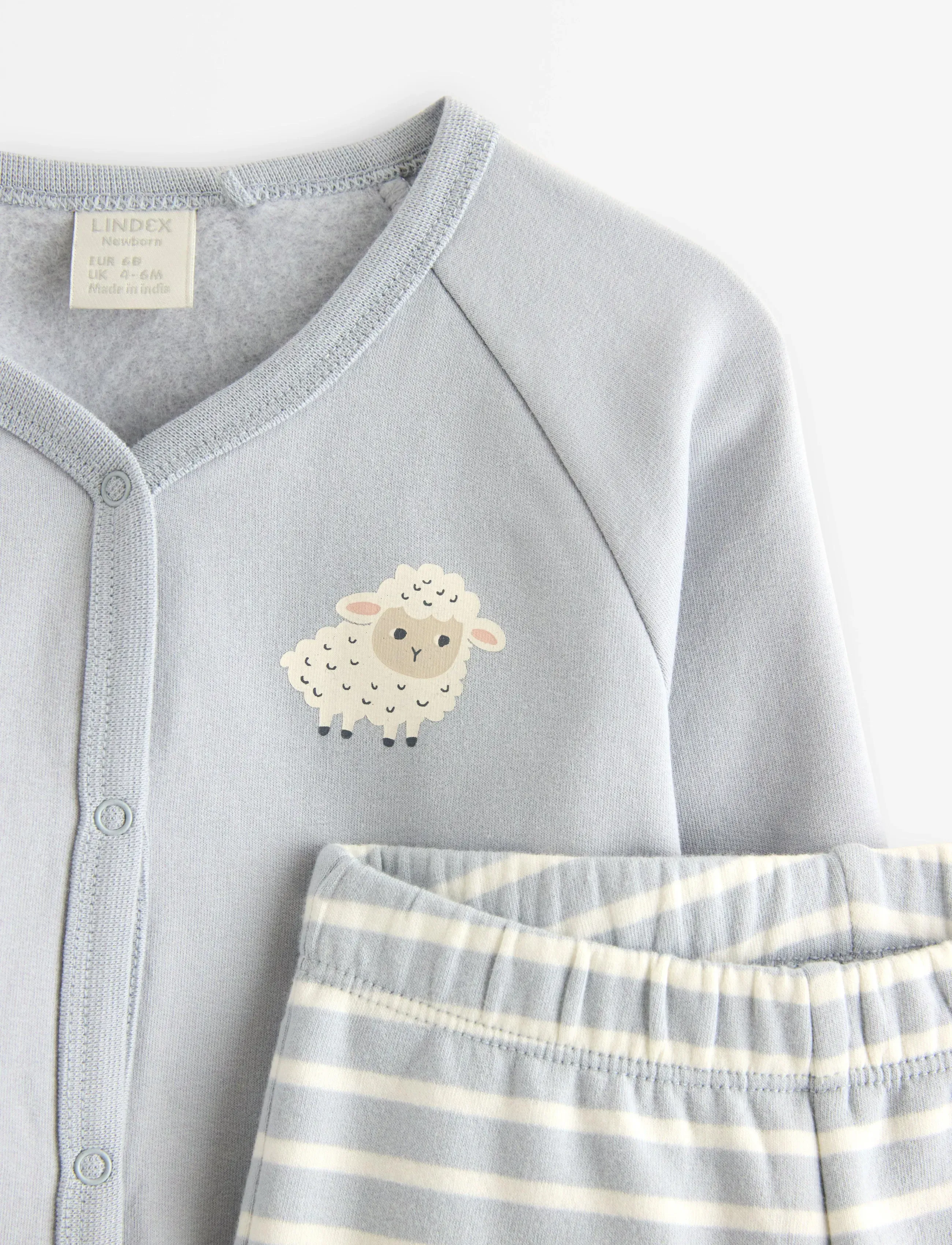Lindex - Set jacket and trousers - setit, joissa pitkähihainen paita - light dusty blue - 2