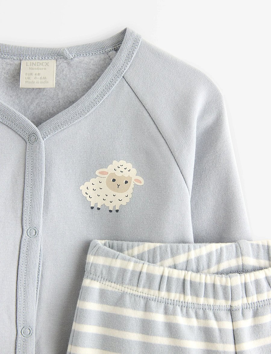 Lindex - Set jacket and trousers - ensembles avec t-shirt à manches longues - light dusty blue - 2