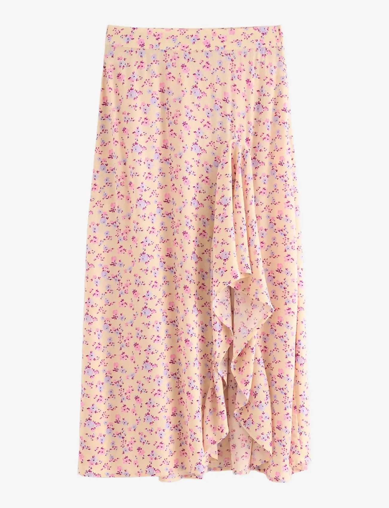 Lindex - Skirt with flounce - midiseelikud - light yellow - 1
