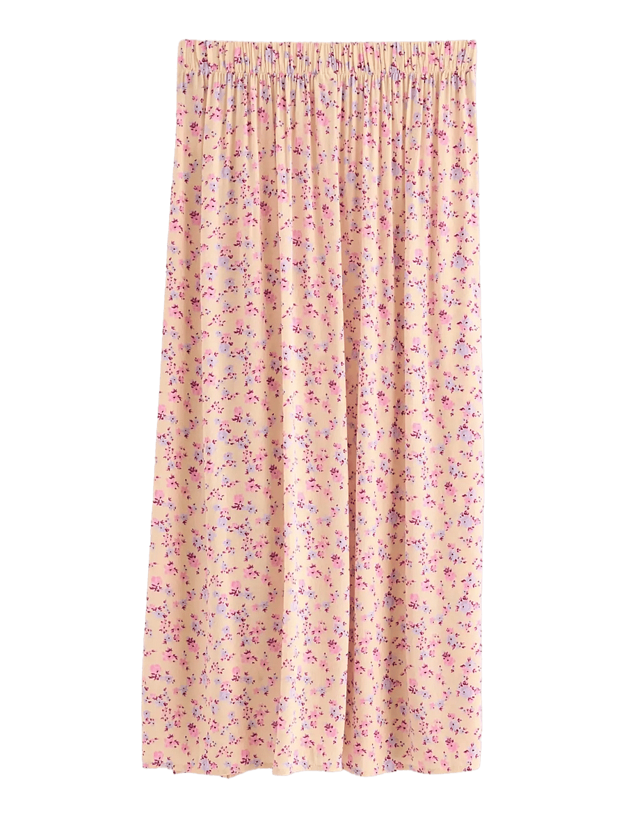 Lindex - Skirt with flounce - midi nederdele - light yellow - 2