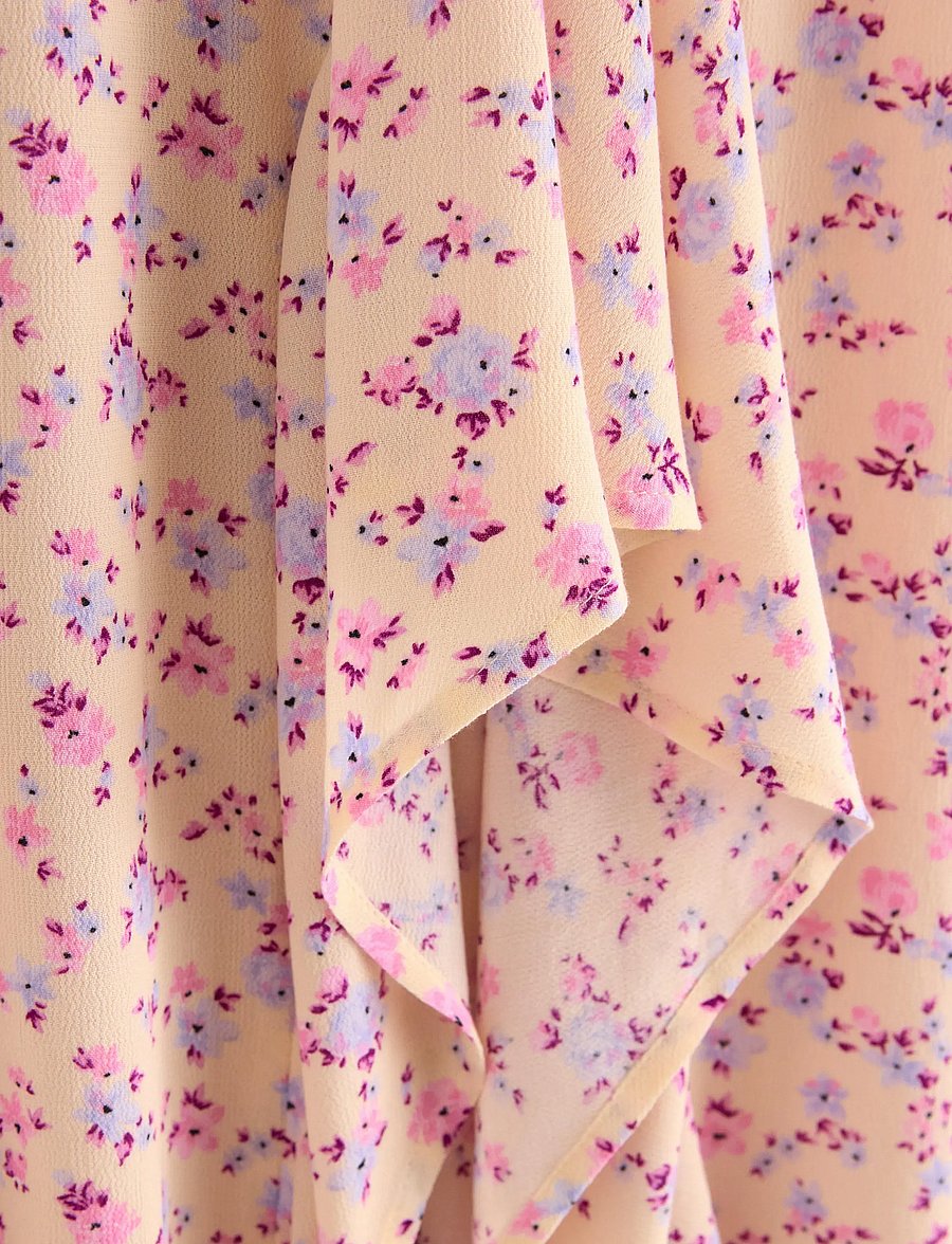 Lindex - Skirt with flounce - midi nederdele - light yellow - 5