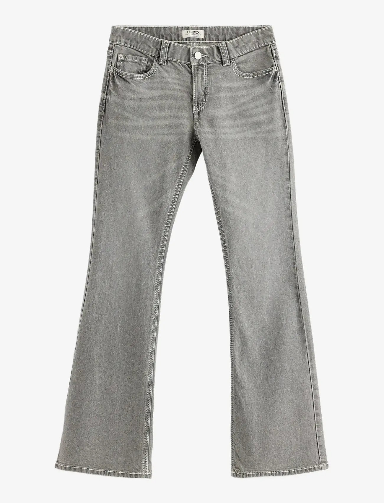Lindex - FREJA Flared leg jeans with decorated back pockets - alt laienevad teksad - grey - 1
