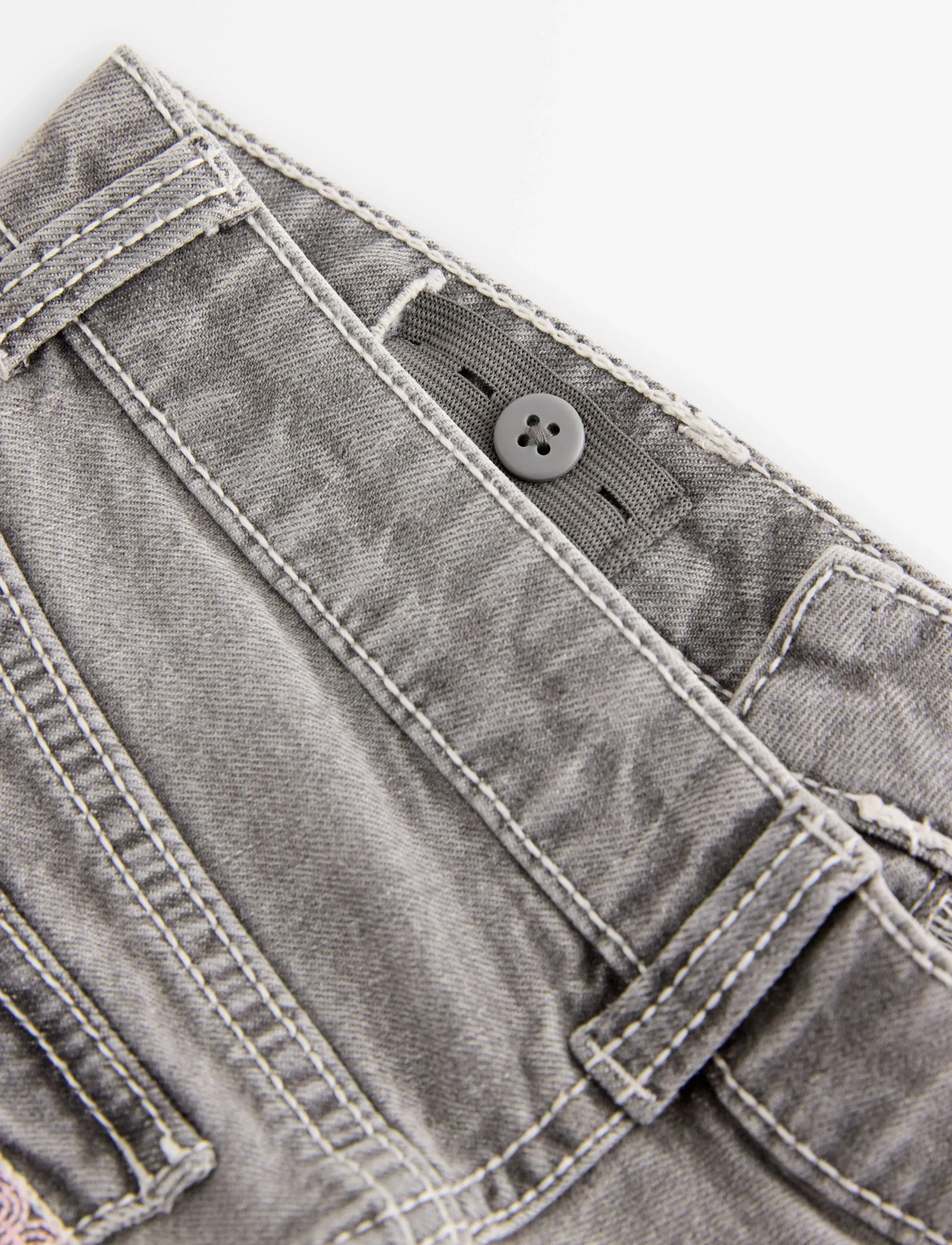 Lindex - FREJA Flared leg jeans with decorated back pockets - bootcut jeans - grey - 5