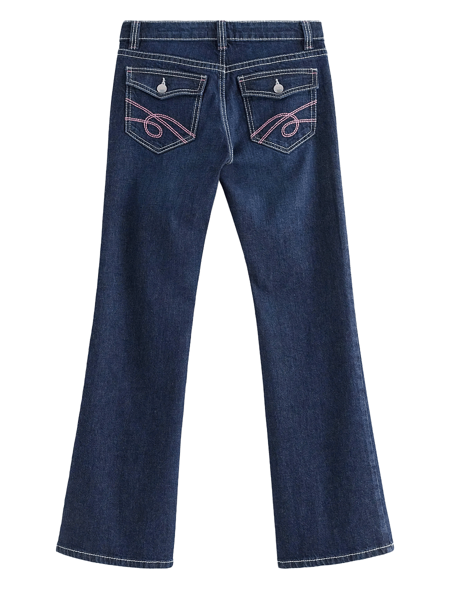 Lindex - Trousers denim Freja pink cont - dżinsy typu bootcut - dark denim - 2