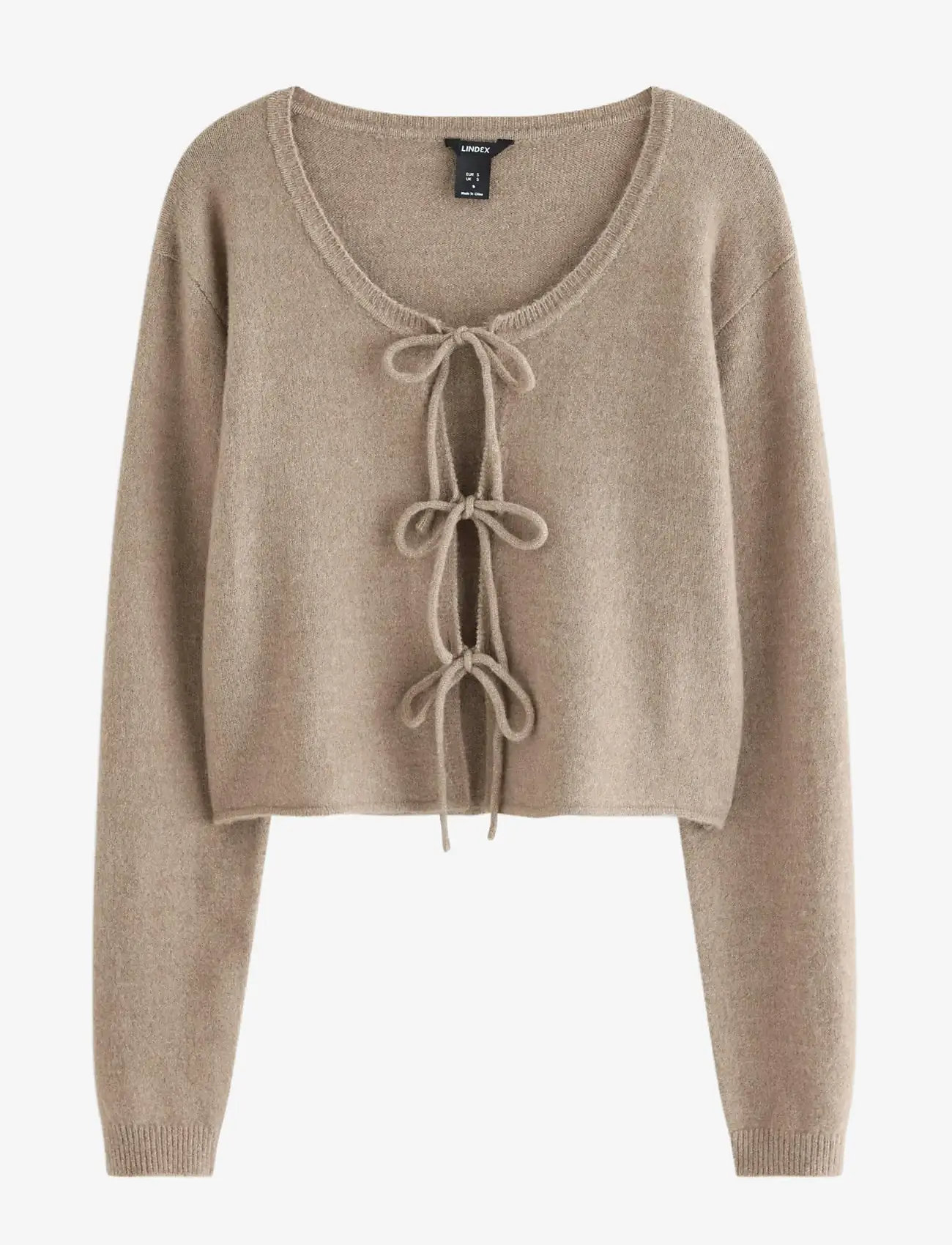 Lindex - Knitted cardigan - cardigans - light dusty brown - 1
