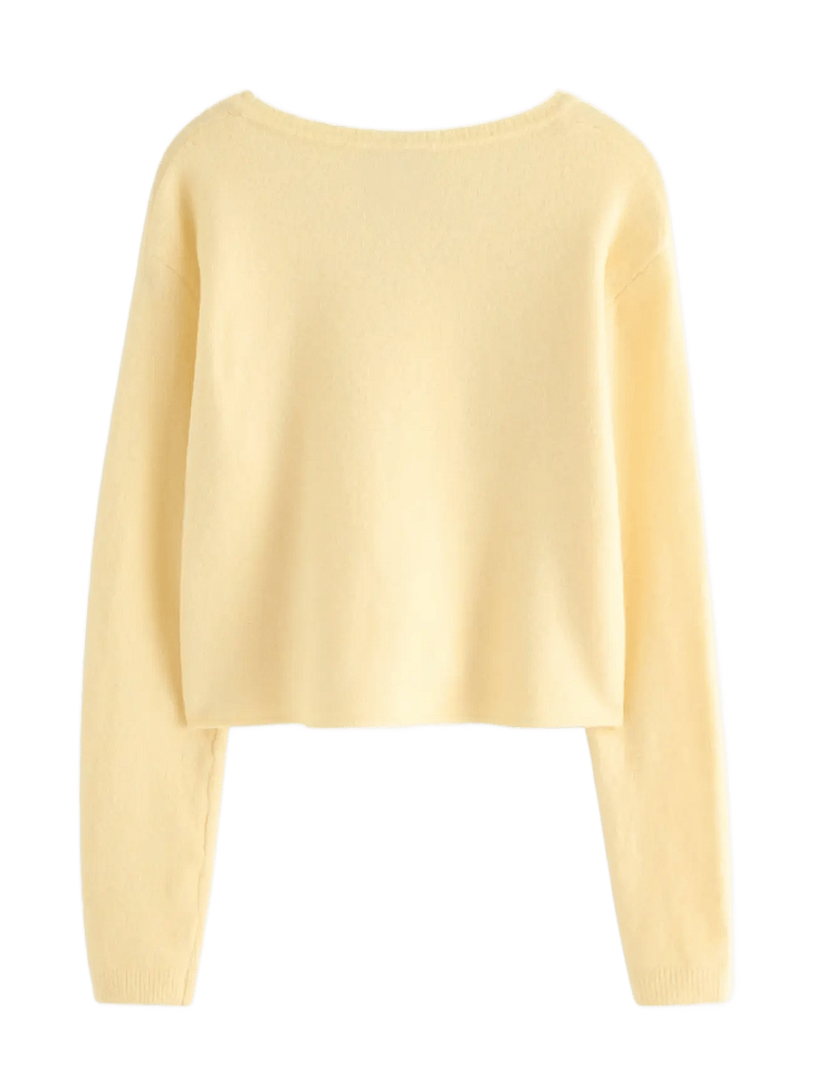 Lindex - Knitted cardigan - strickjacken - light yellow - 2