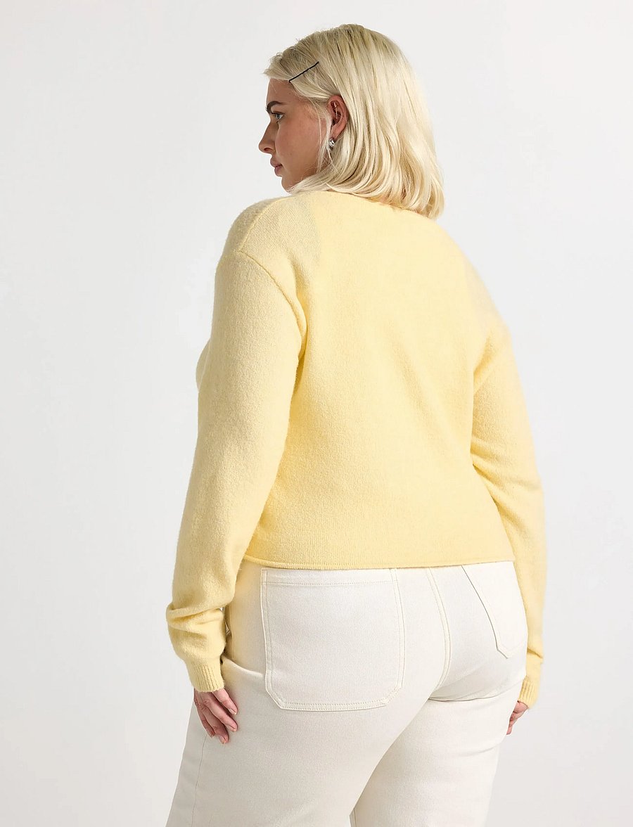 Lindex - Knitted cardigan - strickjacken - light yellow - 3