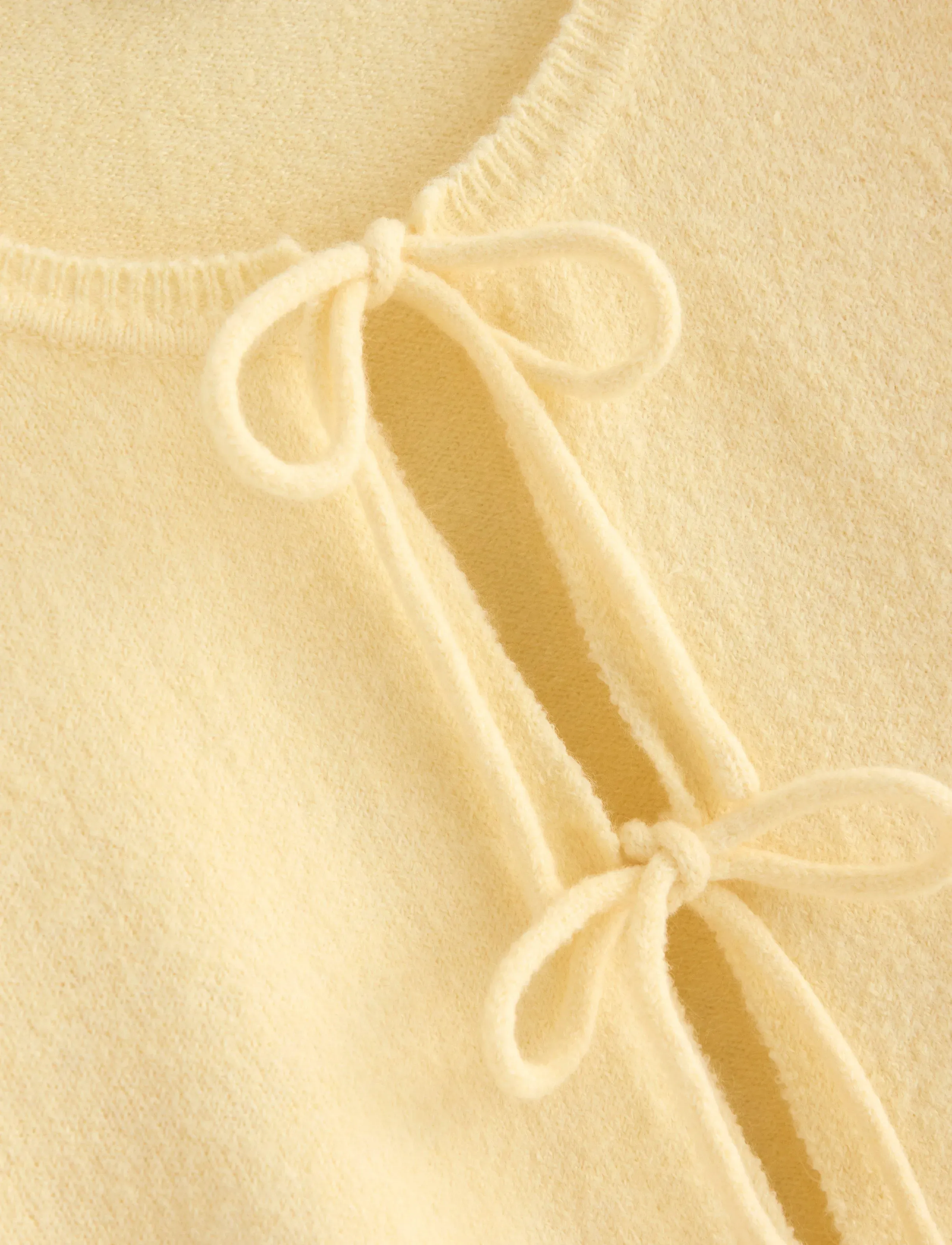 Lindex - Knitted cardigan - koftor - light yellow - 5