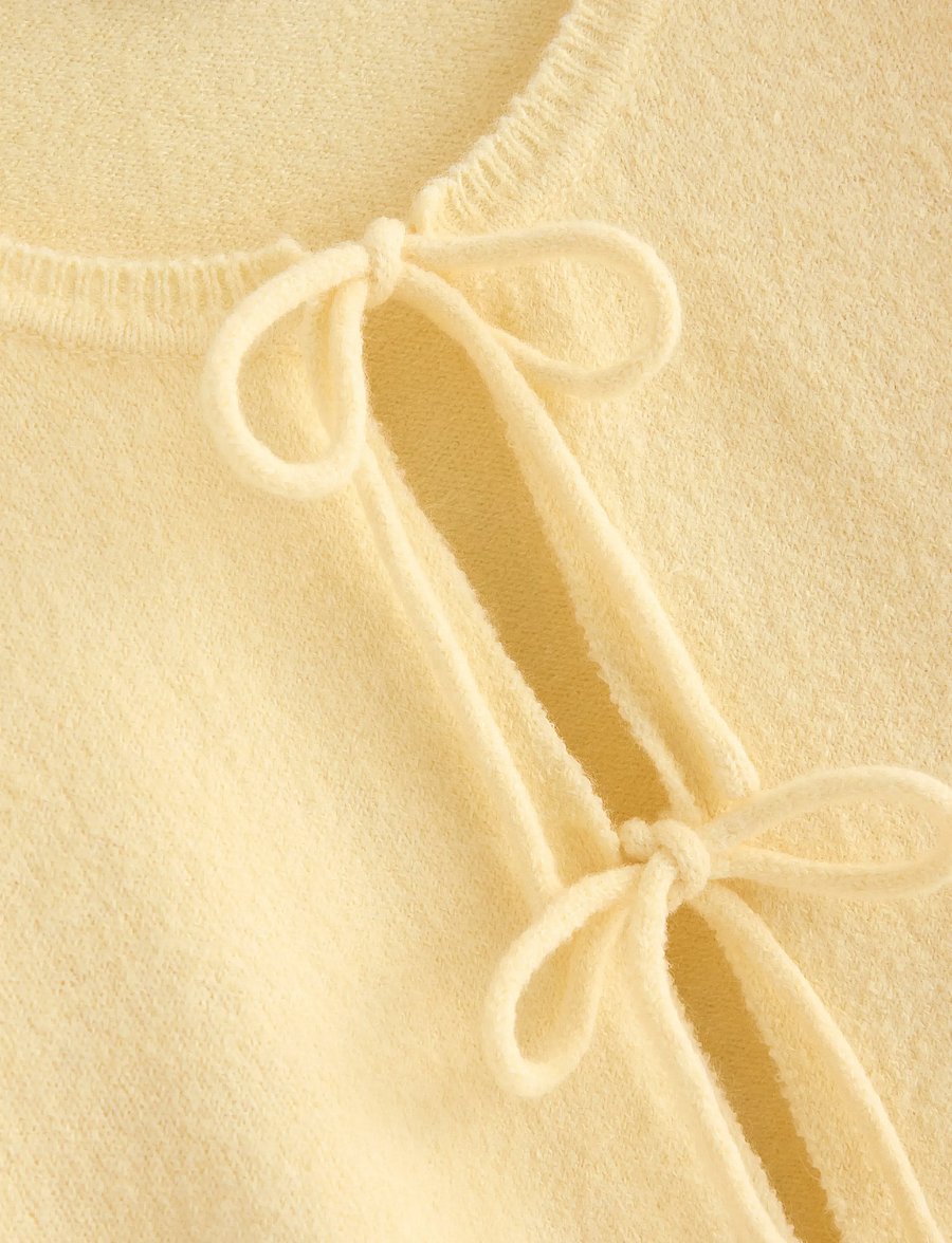 Lindex - Knitted cardigan - strickjacken - light yellow - 5