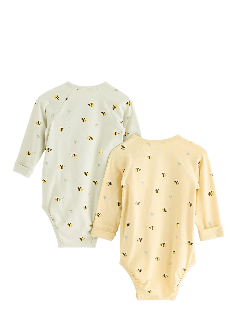 Lindex - Body wrap 2 pack aop - kietaisubodyt - light dusty yellow - 1