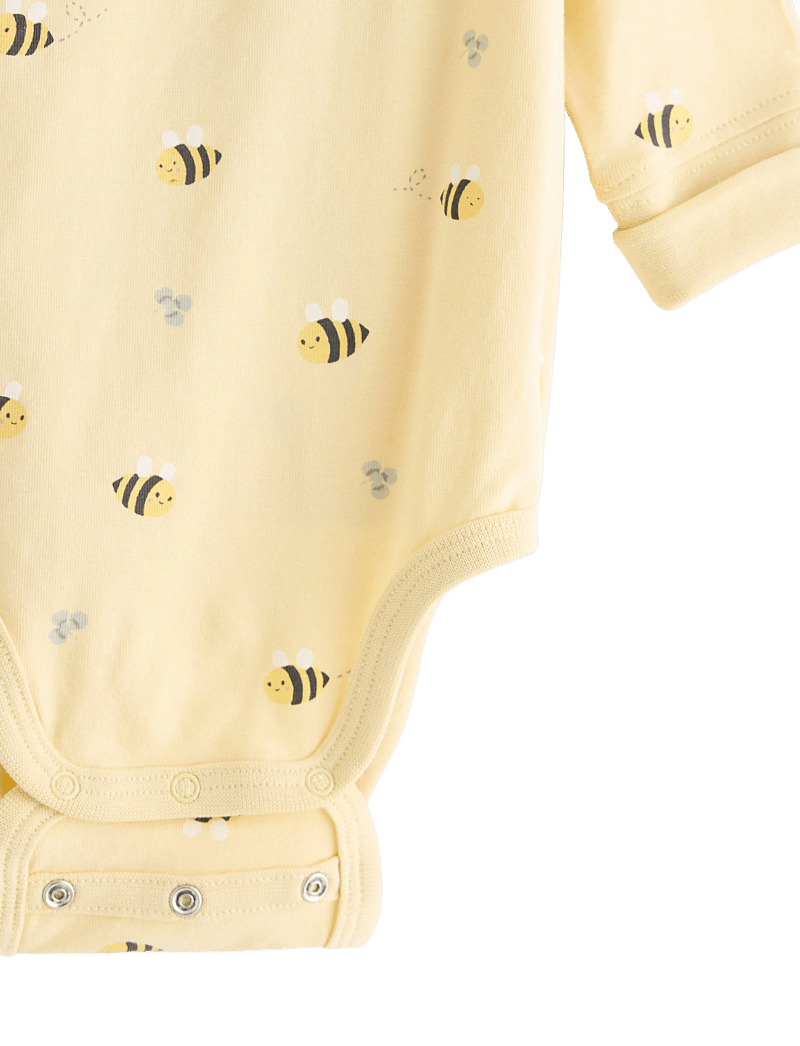 Lindex - Body wrap 2 pack aop - kietaisubodyt - light dusty yellow - 2