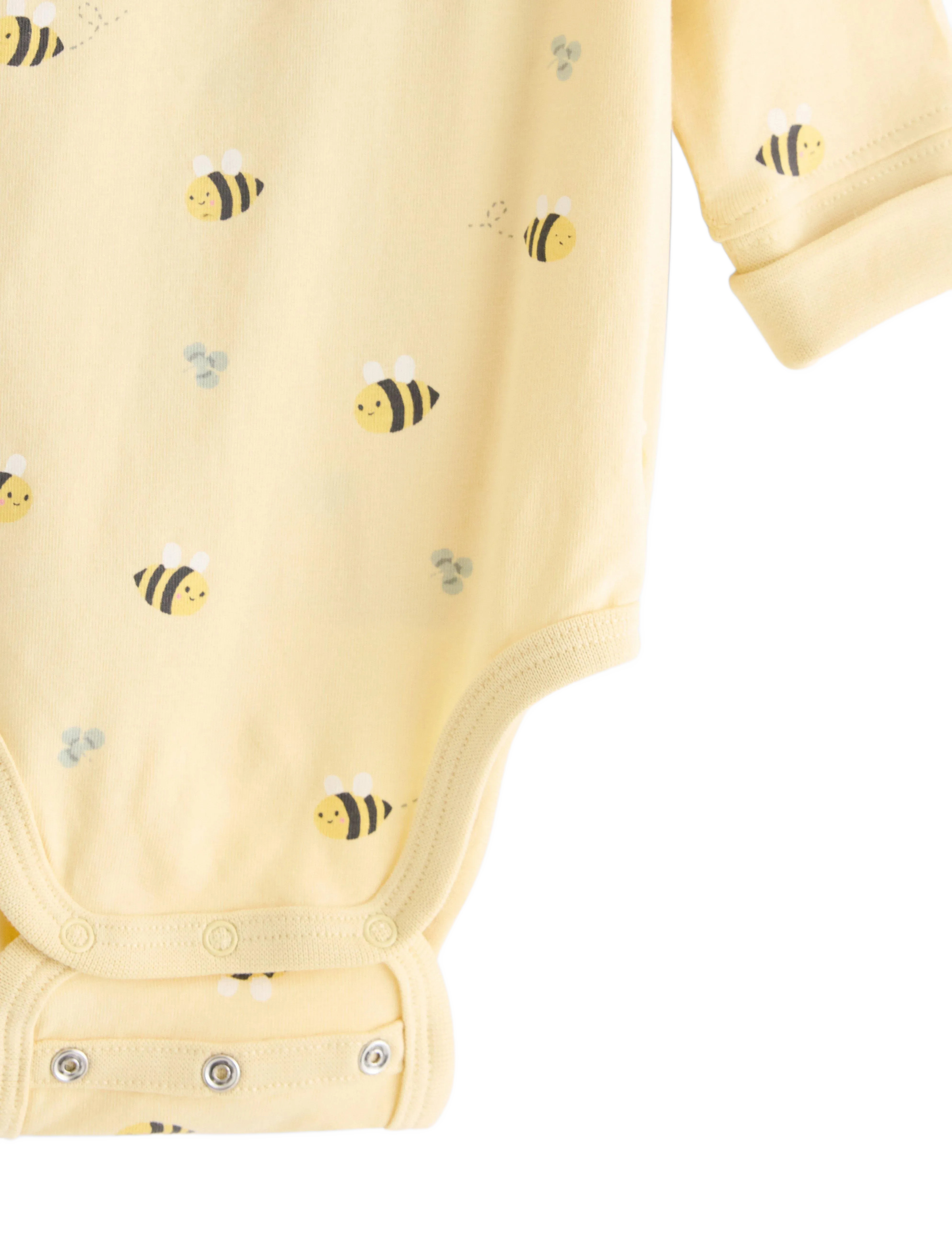 Lindex - Body wrap 2 pack aop - shop efter alder - light dusty yellow - 2