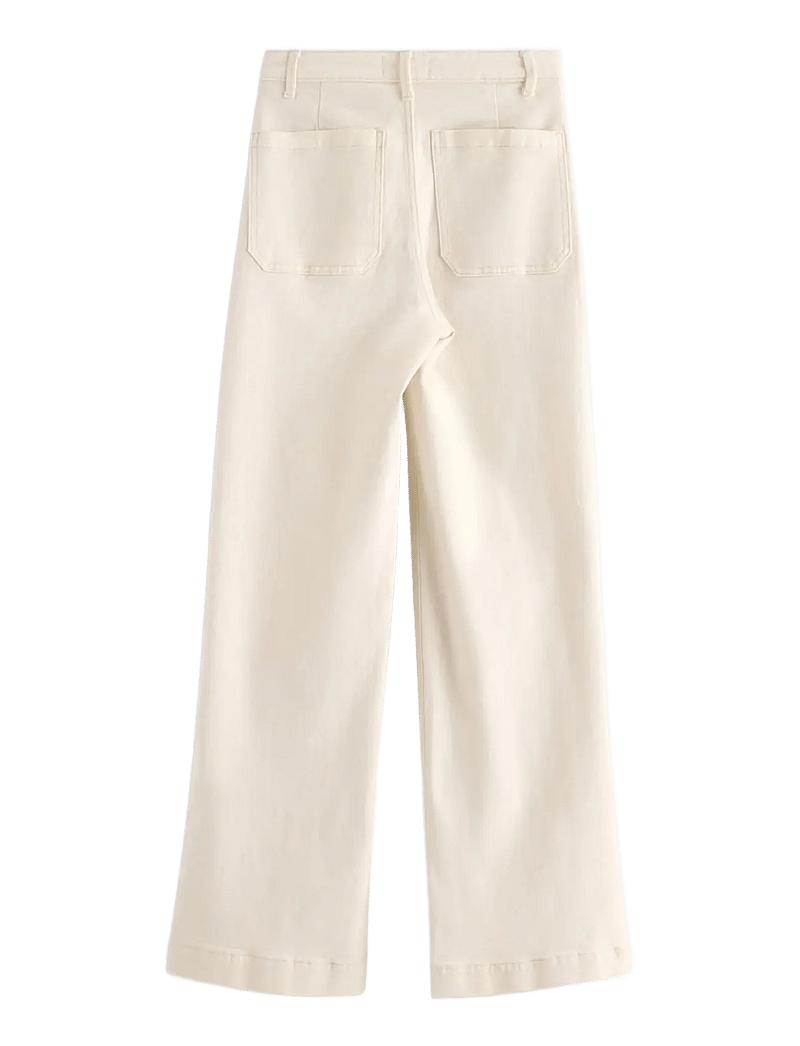 Lindex - WIDE Paula jeans with high waist - brede jeans - light white - 2