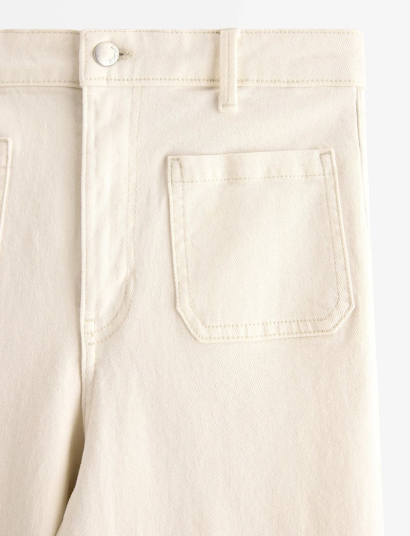 Lindex - WIDE Paula jeans with high waist - brede jeans - light white - 5