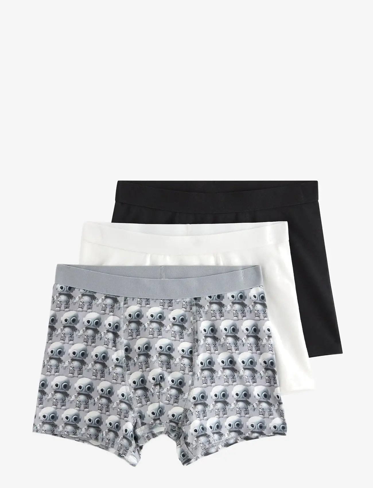 Lindex - 3-pack boxer shorts - underbukser - black - 0