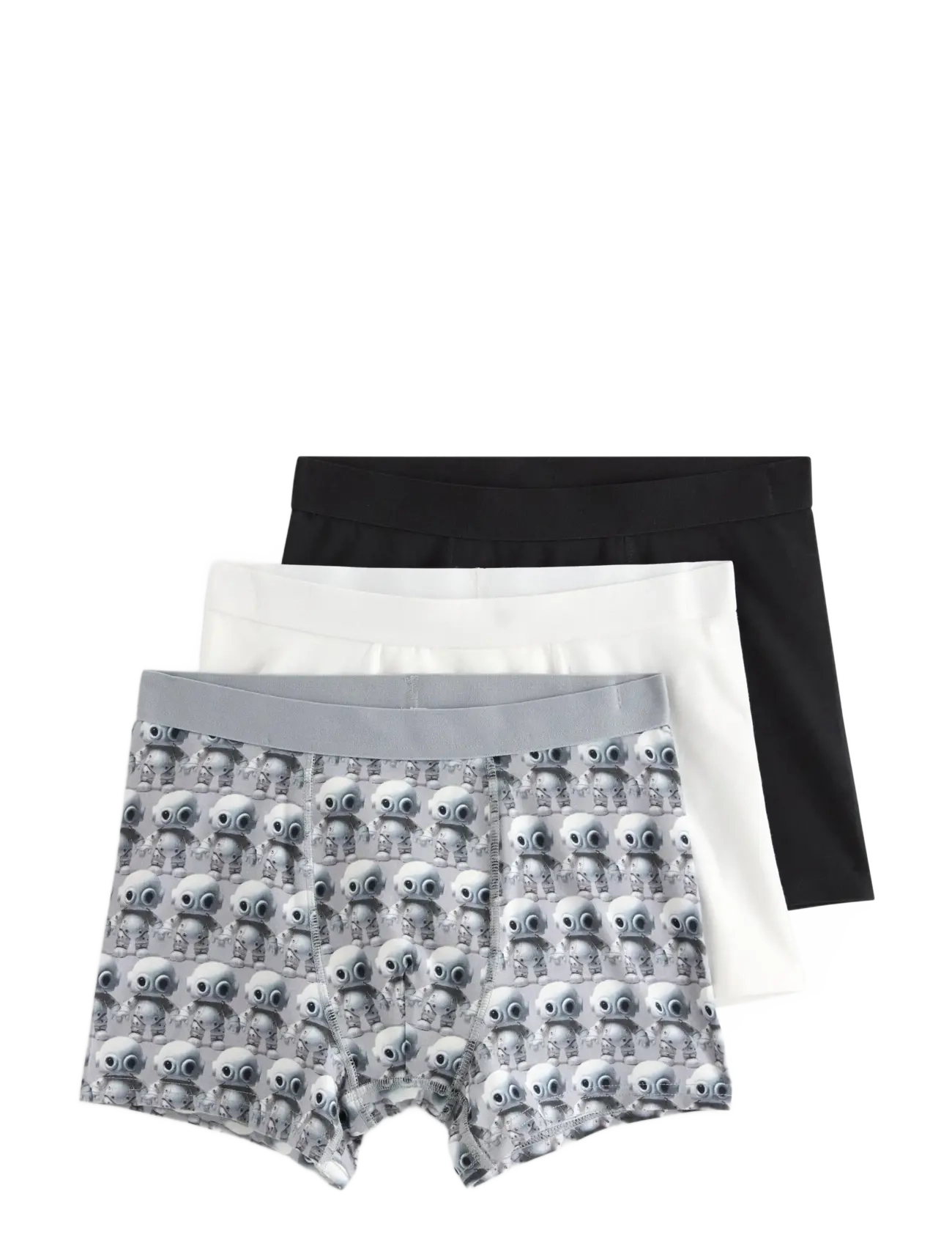Lindex 3-pack boxer shorts - Inspiration - BLACK / black