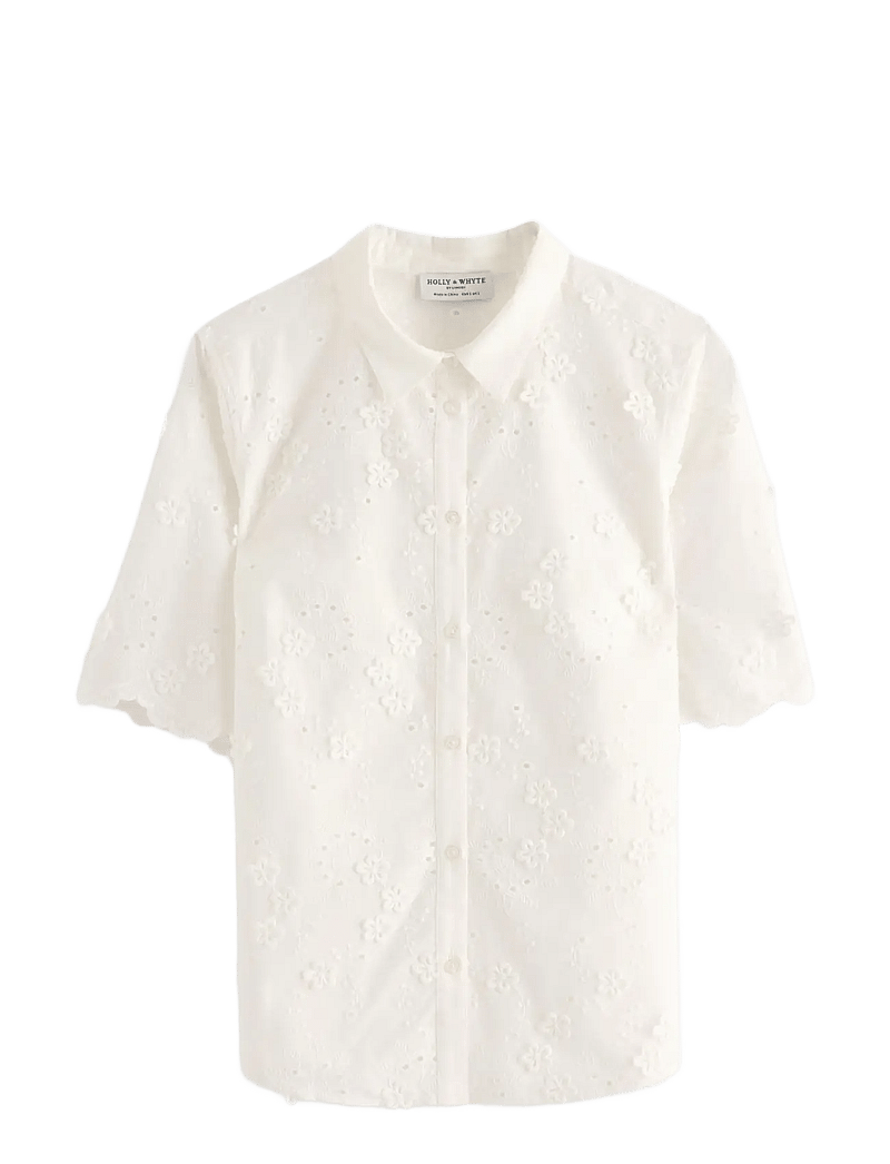 Lindex - Blouse Vivienne - lühikeste varrukatega pluusid - off white - 1