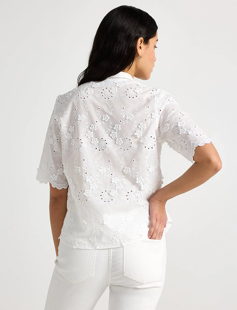 Lindex - Blouse Vivienne - lühikeste varrukatega pluusid - off white - 3