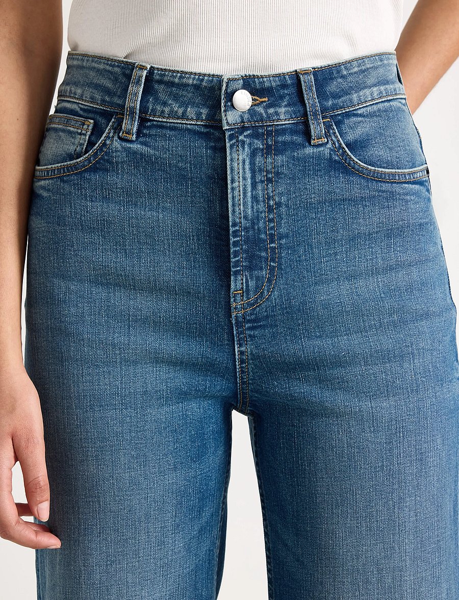 Lindex - STRAIGHT jeans with light stretch - suorat farkut - denim - 4