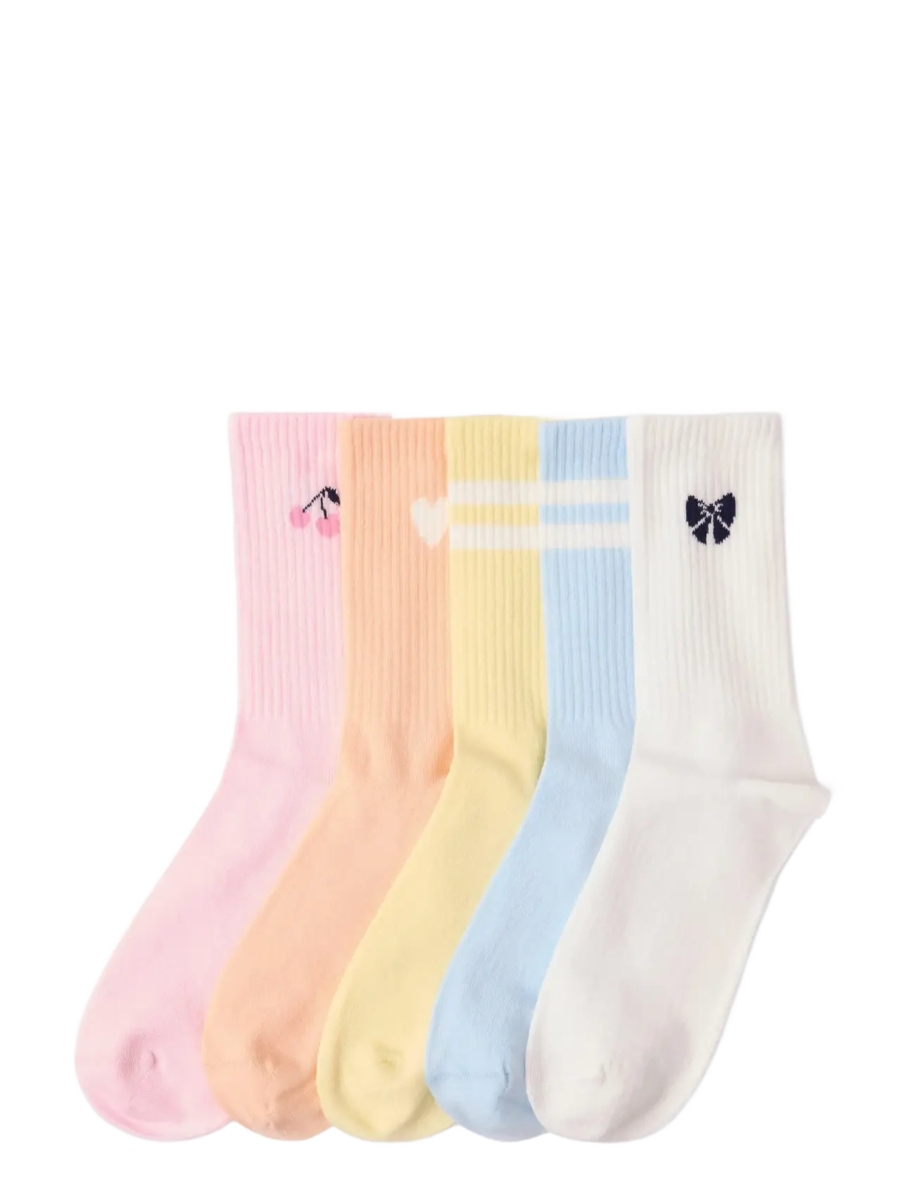 Lindex Sock 5 p Sporty Pastel - Riided - LIGHT BLUE / multi