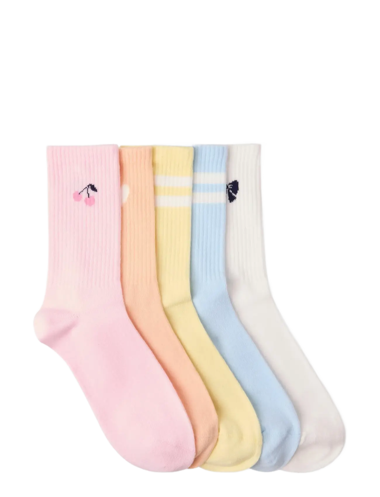 Lindex - Sock 5 p Sporty Pastel - light blue - 1