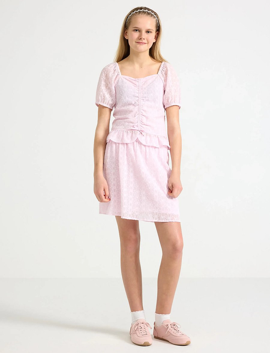 Lindex - Skirt with lurex - korte nederdele - light pink - 0