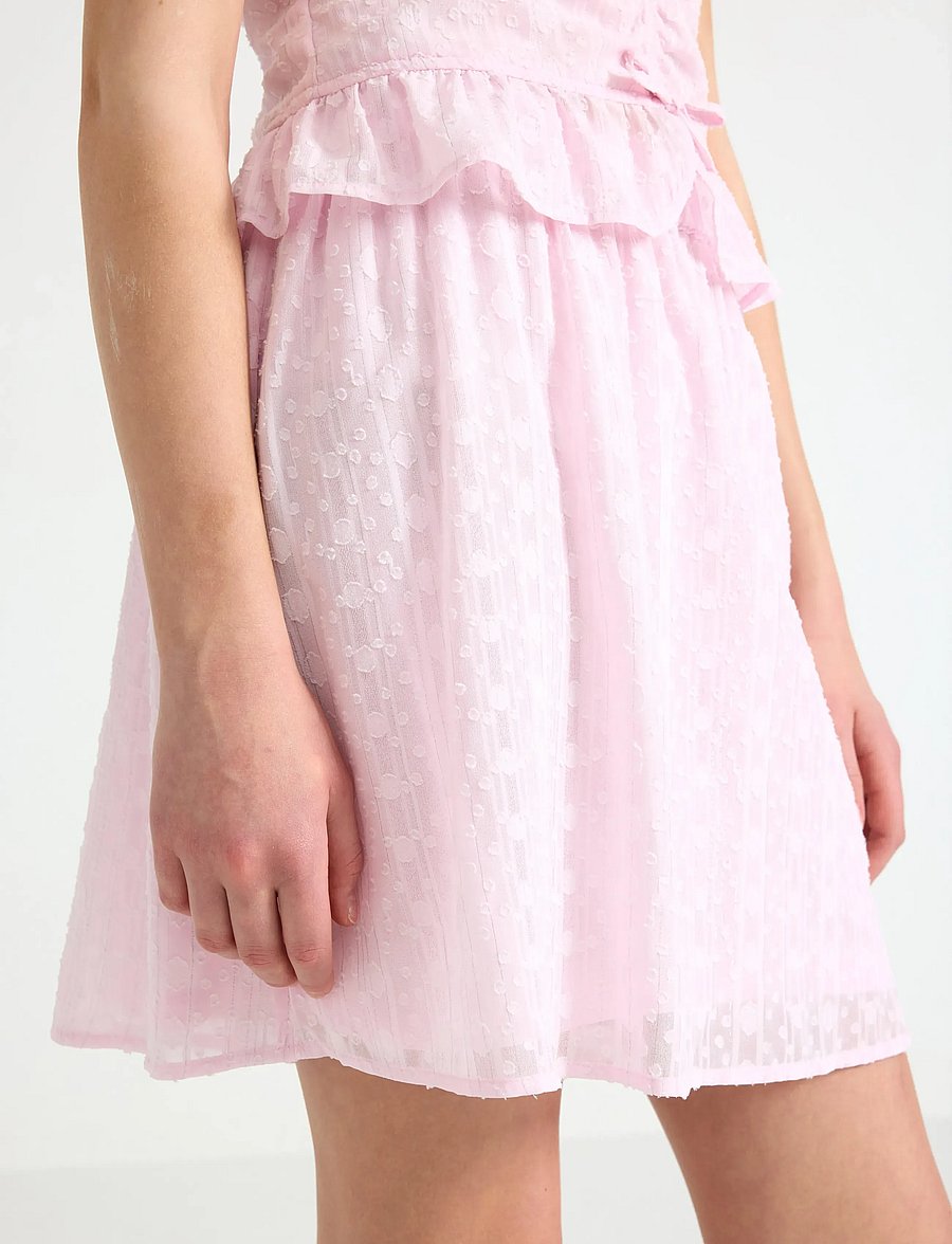 Lindex - Skirt with lurex - korte nederdele - light pink - 4
