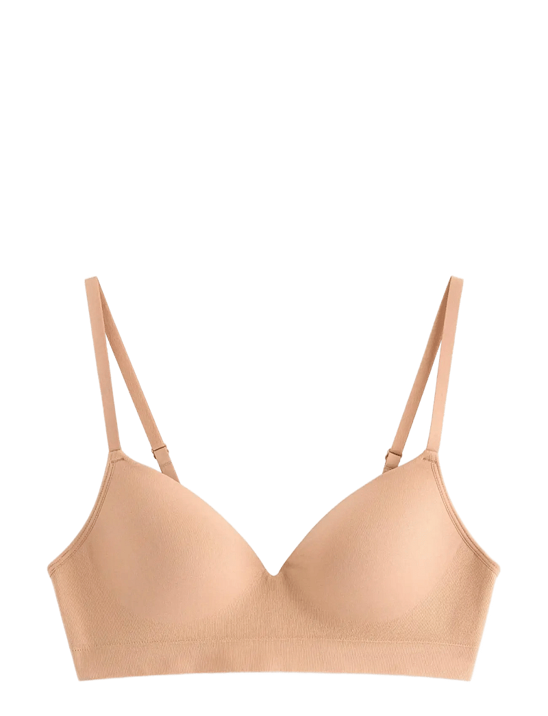 Lindex - Flora wirefree bra - bügellose bhs - beige - 1
