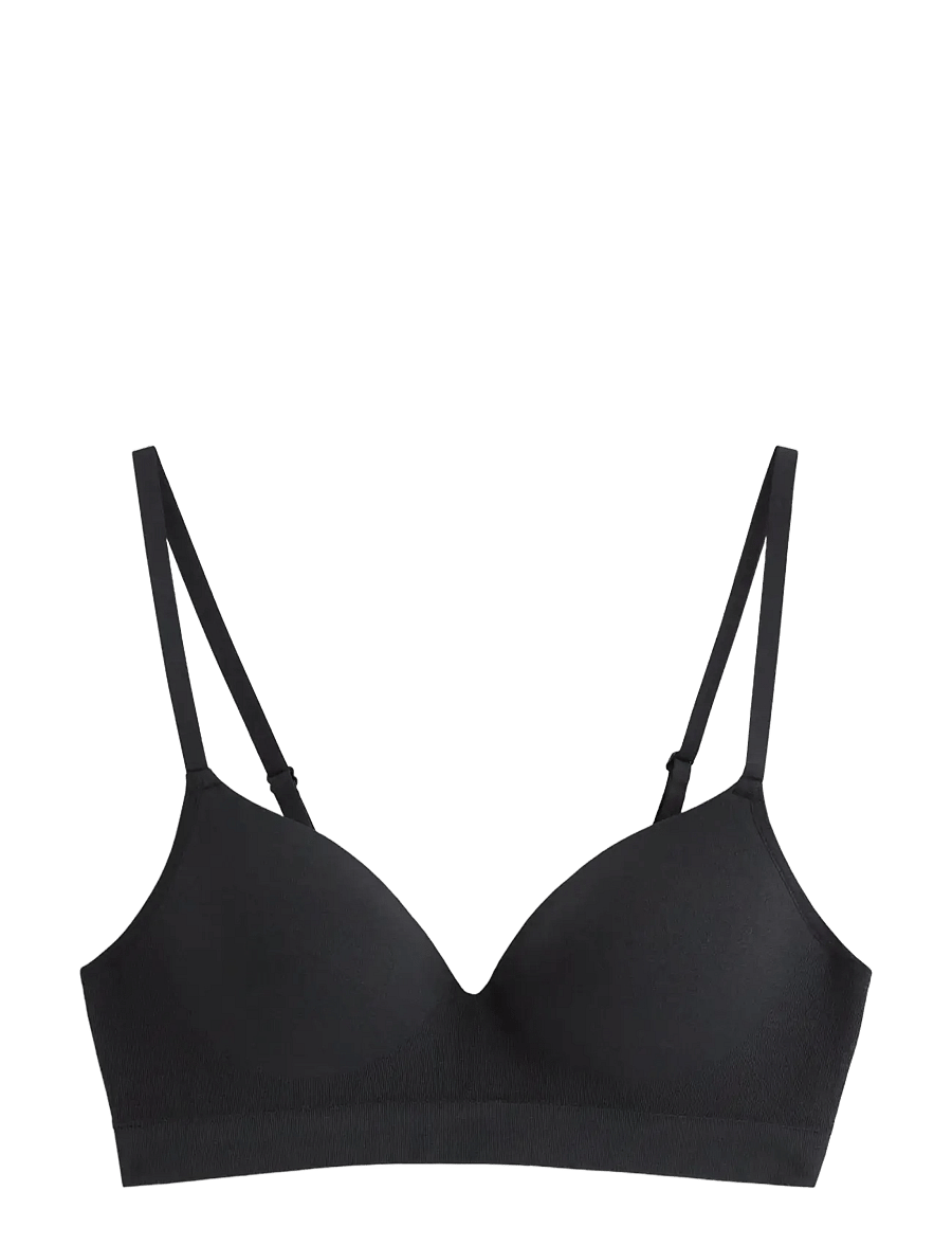 Lindex - Flora wirefree bra - bh'er uden bøjle - black - 1