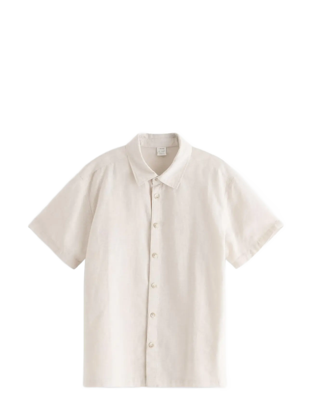 LINDEX Shirt In Linen Blend Grau - 170 - Kinder