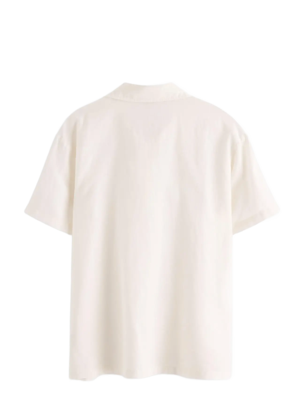 Lindex - Shirt in linen blend - lühikeste varrukatega särgid - off white - 2