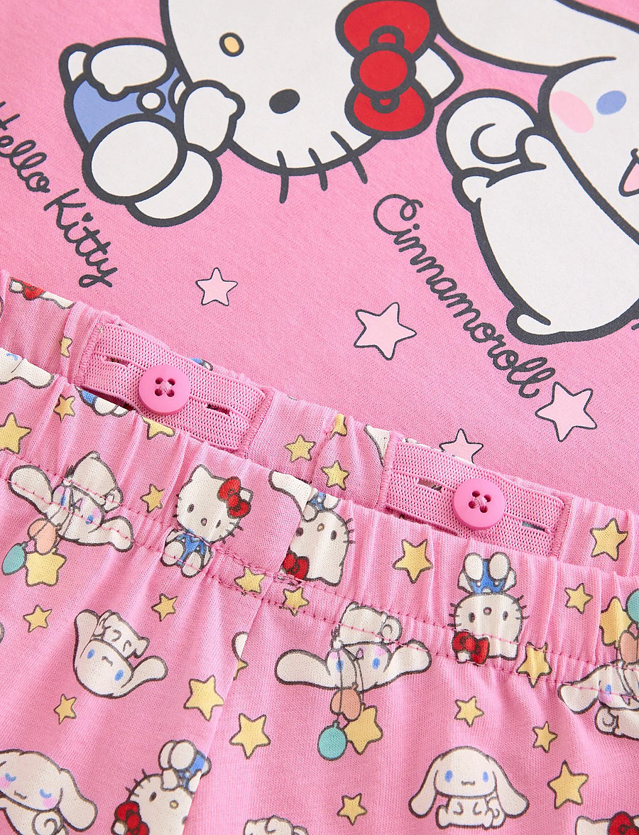 Lindex - Hello Kitty pyjama set - pyjamassæt - pink - 5