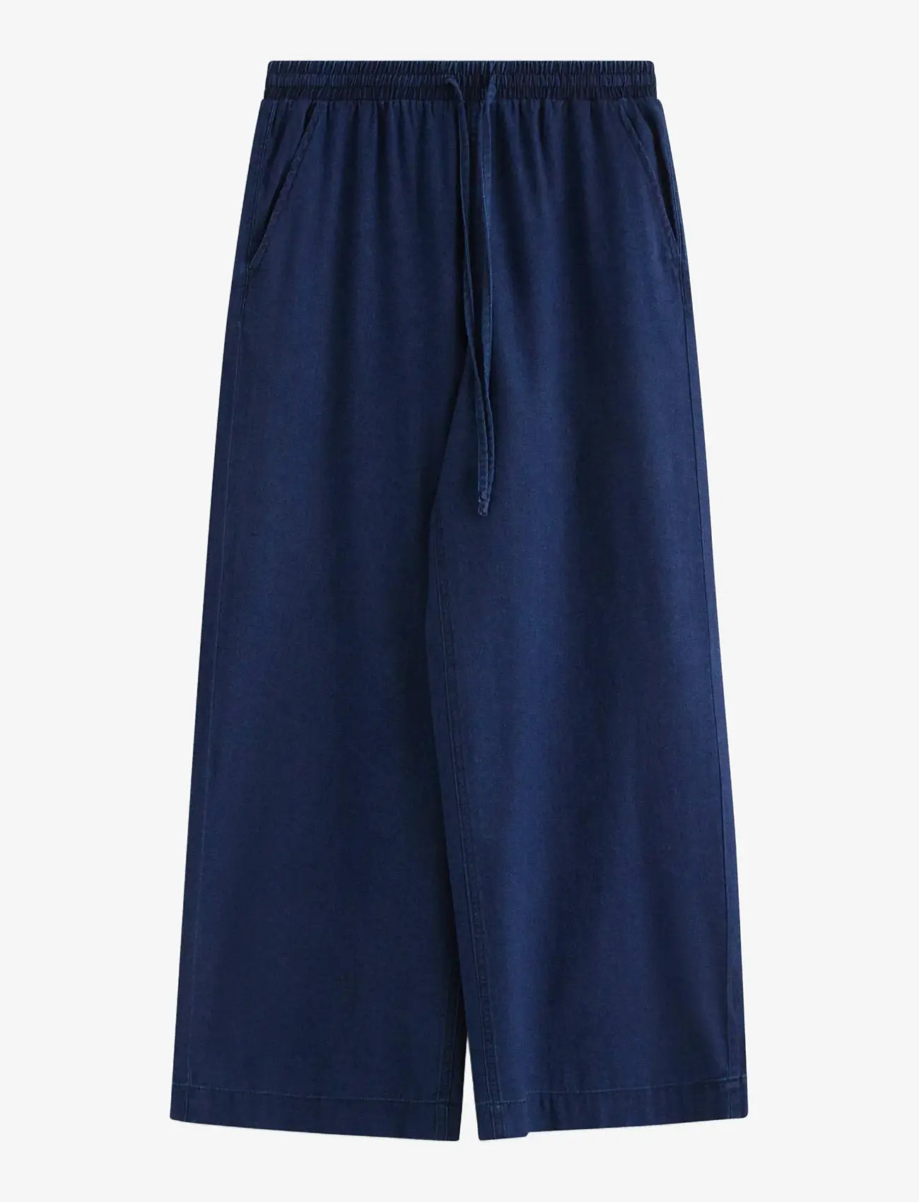Lindex - Wide trousers - bukser med brede ben - denim blue - 1