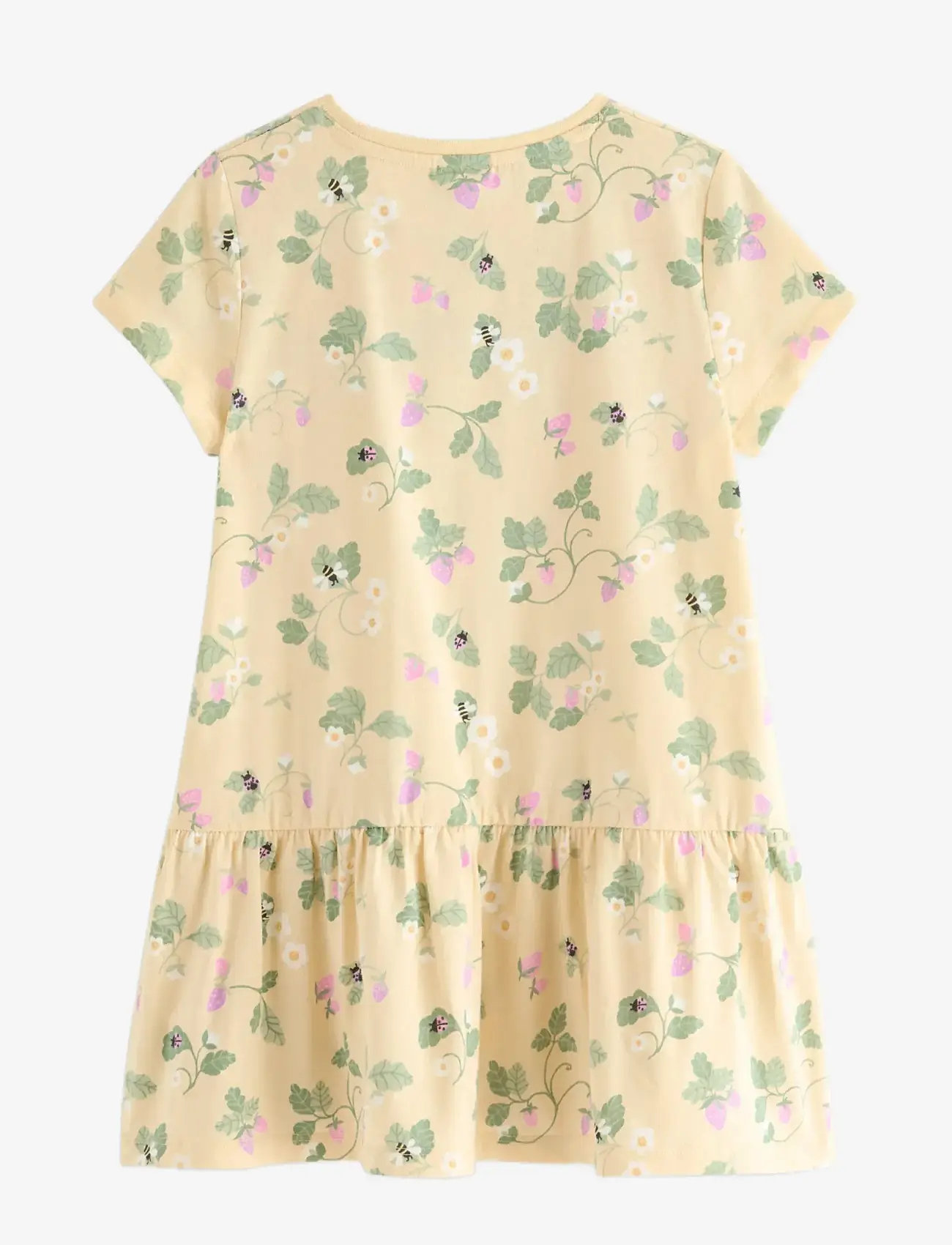 Lindex - Short-sleeved tunic - kortærmede hverdagskjoler - light dusty yellow - 2