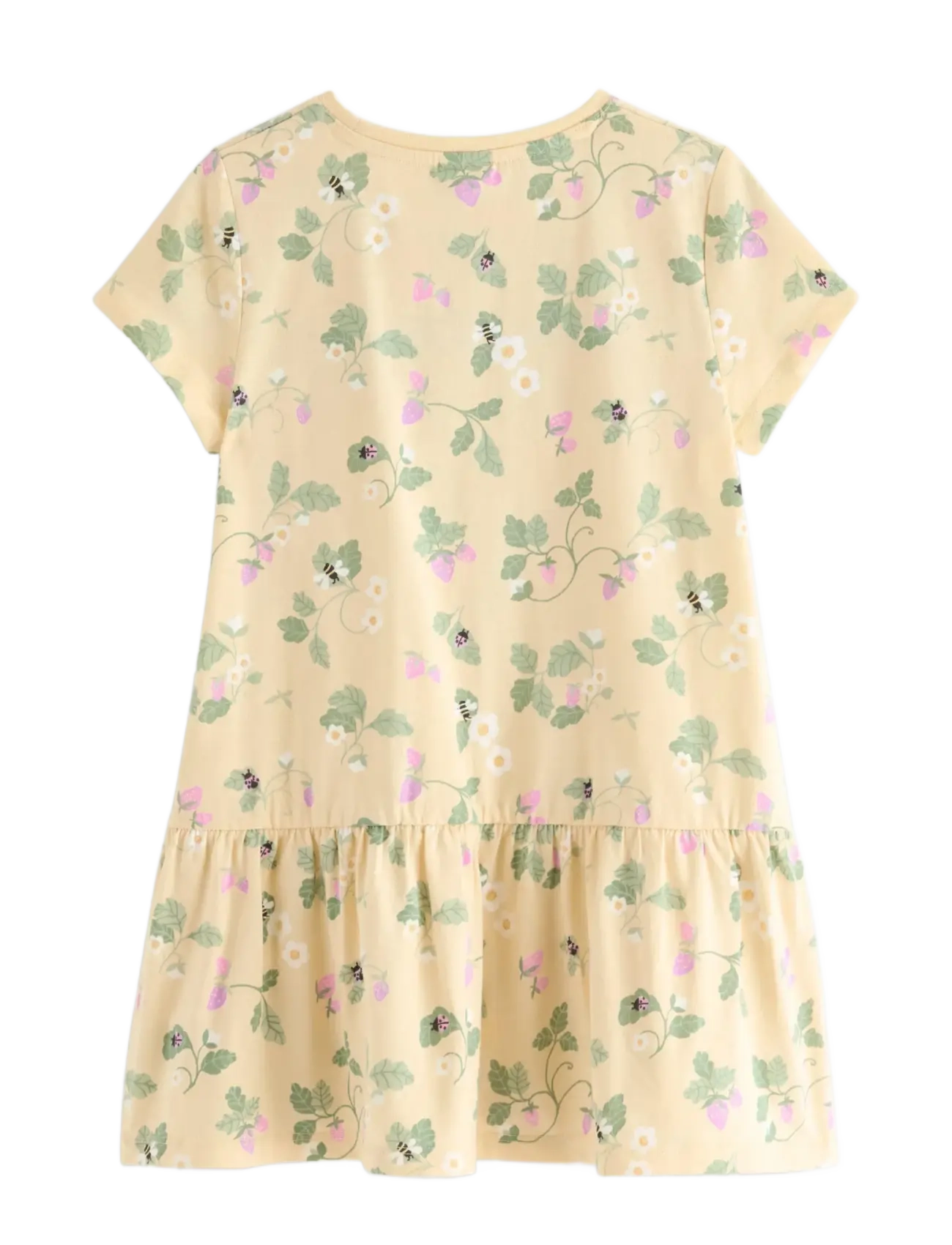 Lindex - Short-sleeved tunic - kurzärmelige freizeitkleider - light dusty yellow - 2