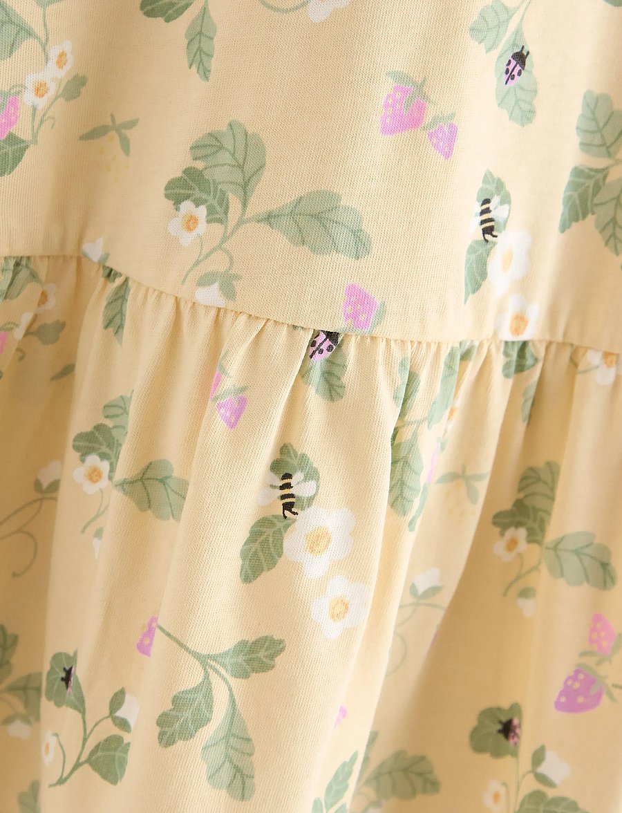 Lindex - Short-sleeved tunic - kortærmede hverdagskjoler - light dusty yellow - 5