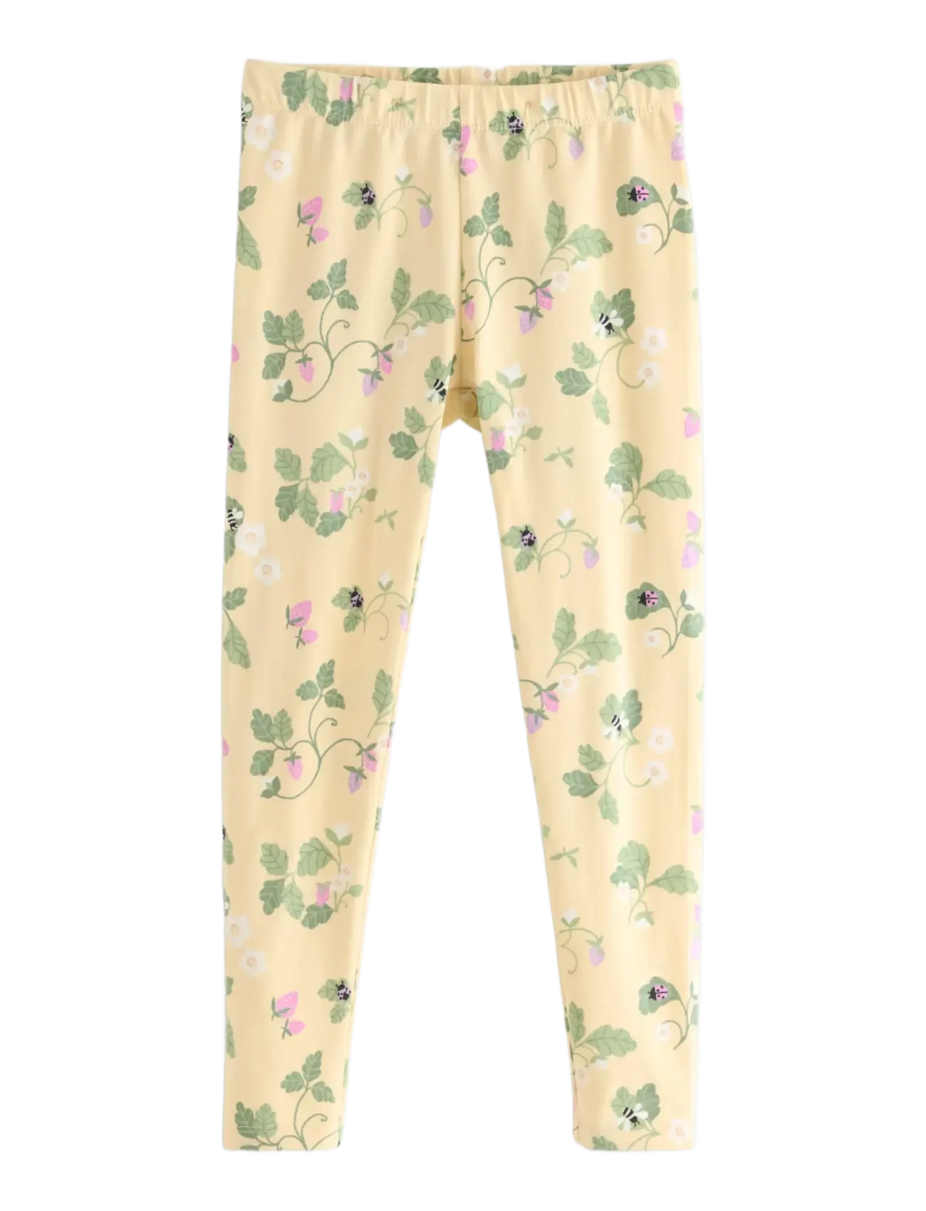 Lindex Leggings - Riided - LIGHT DUSTY YELLOW / yellow