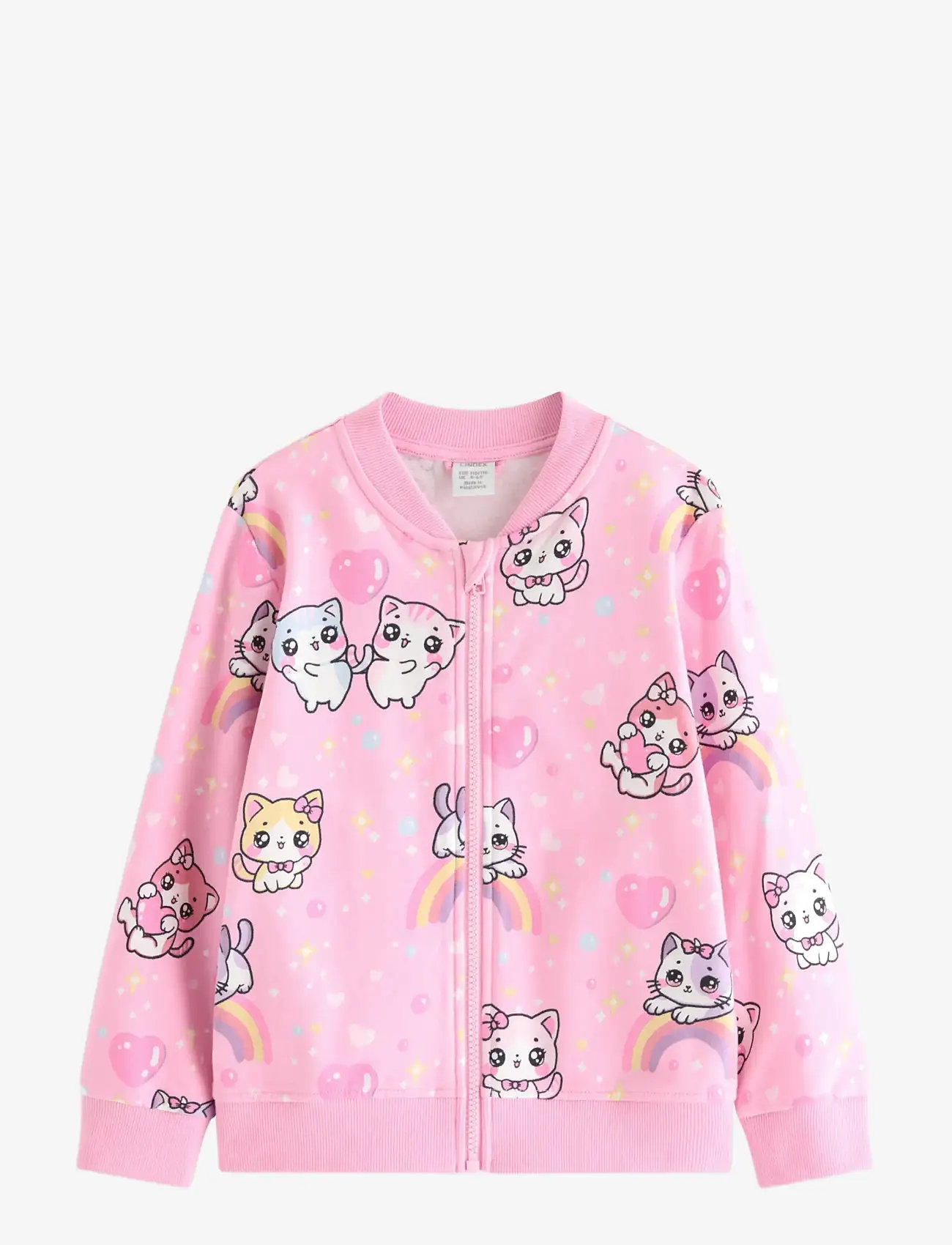 Lindex - Sweatshirt with zip closure - sweatshirts - light pink - 1