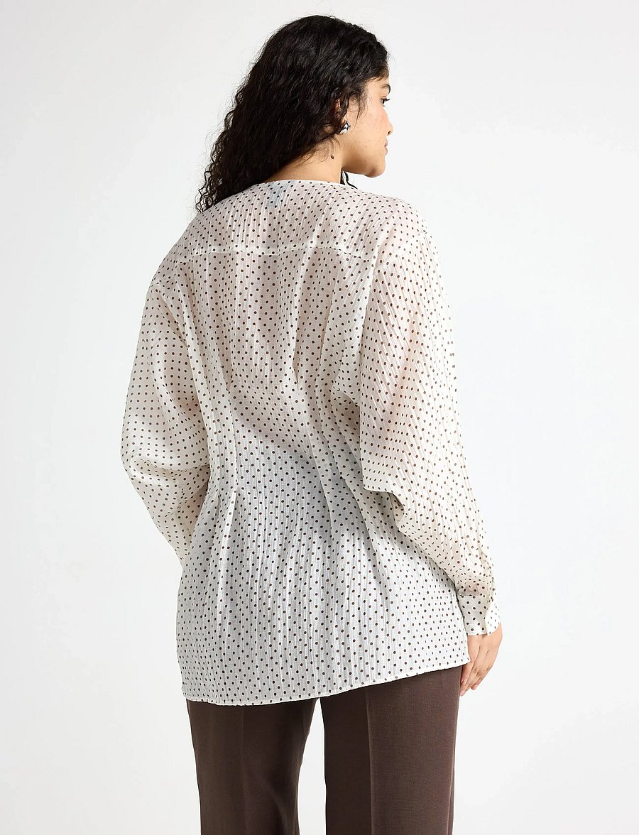 Lindex - Long-sleeved blouse - pikkade varrukatega pluusid - off white - 3