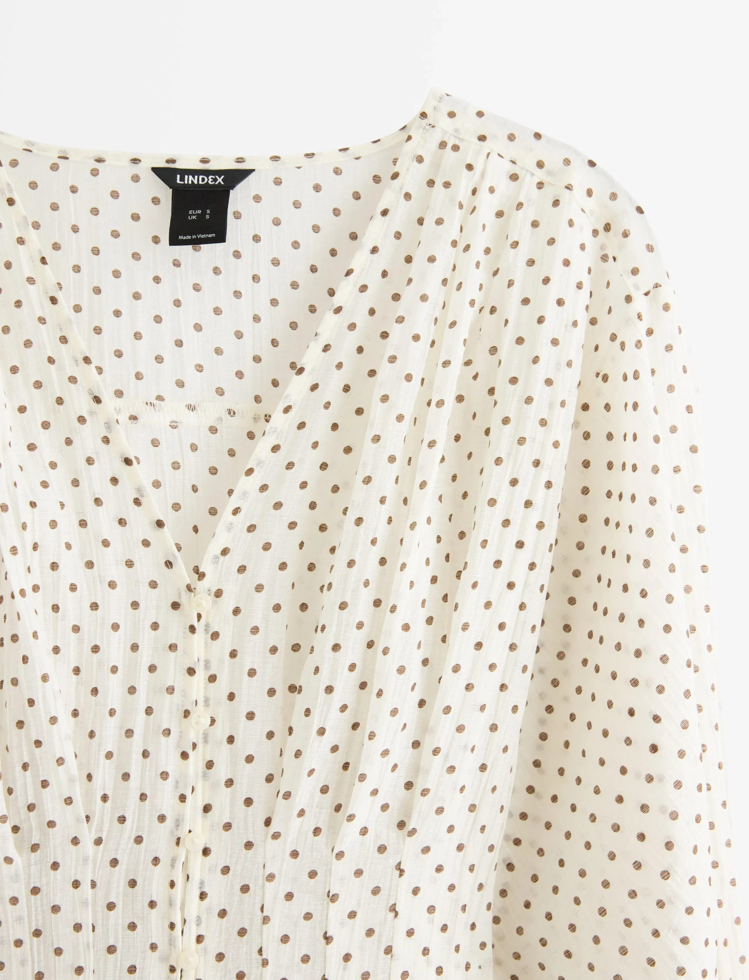 Lindex - Long-sleeved blouse - long sleeved blouses - off white - 5