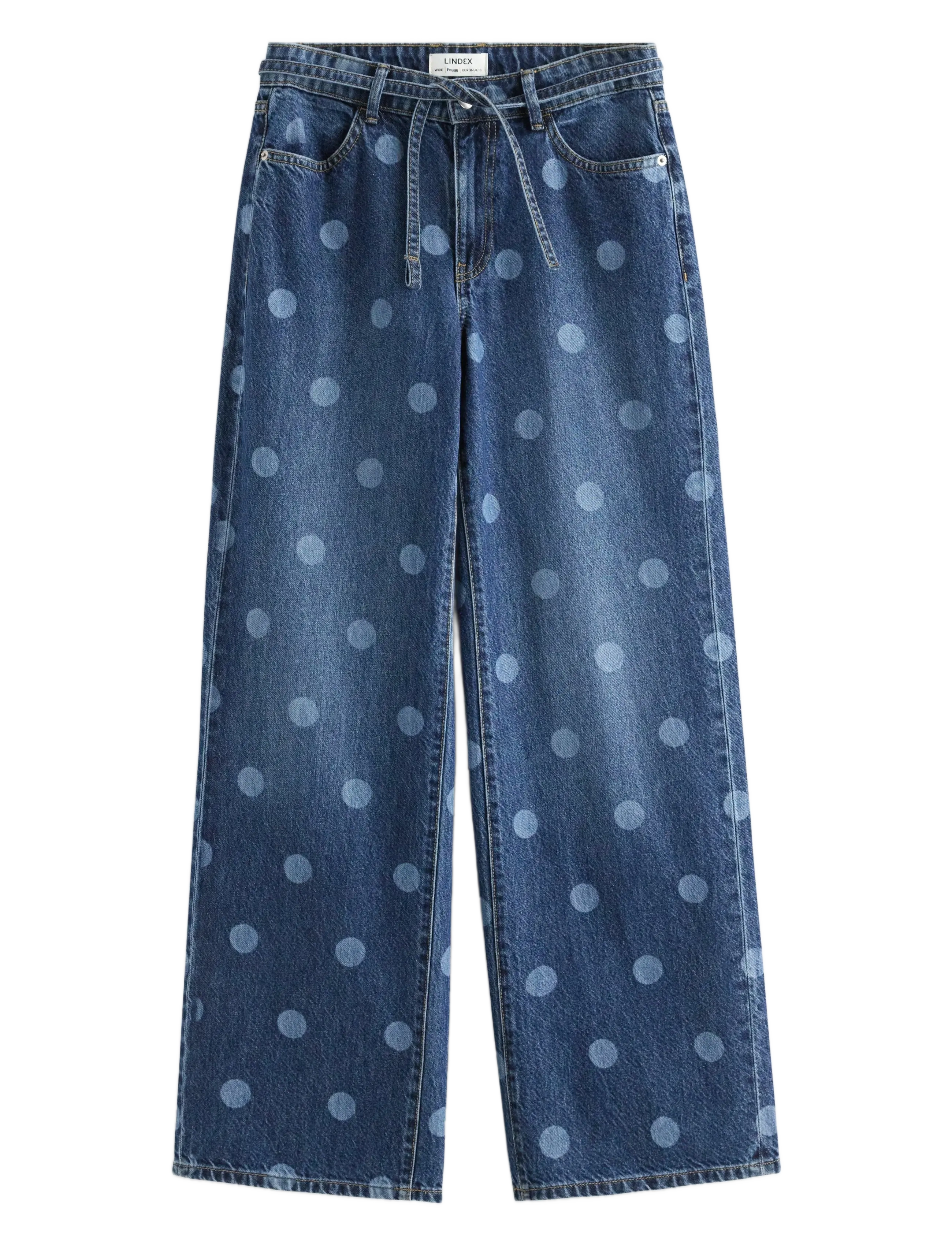 LINDEX Hosen Denim Peggy Dot Blau - 36 - Damen