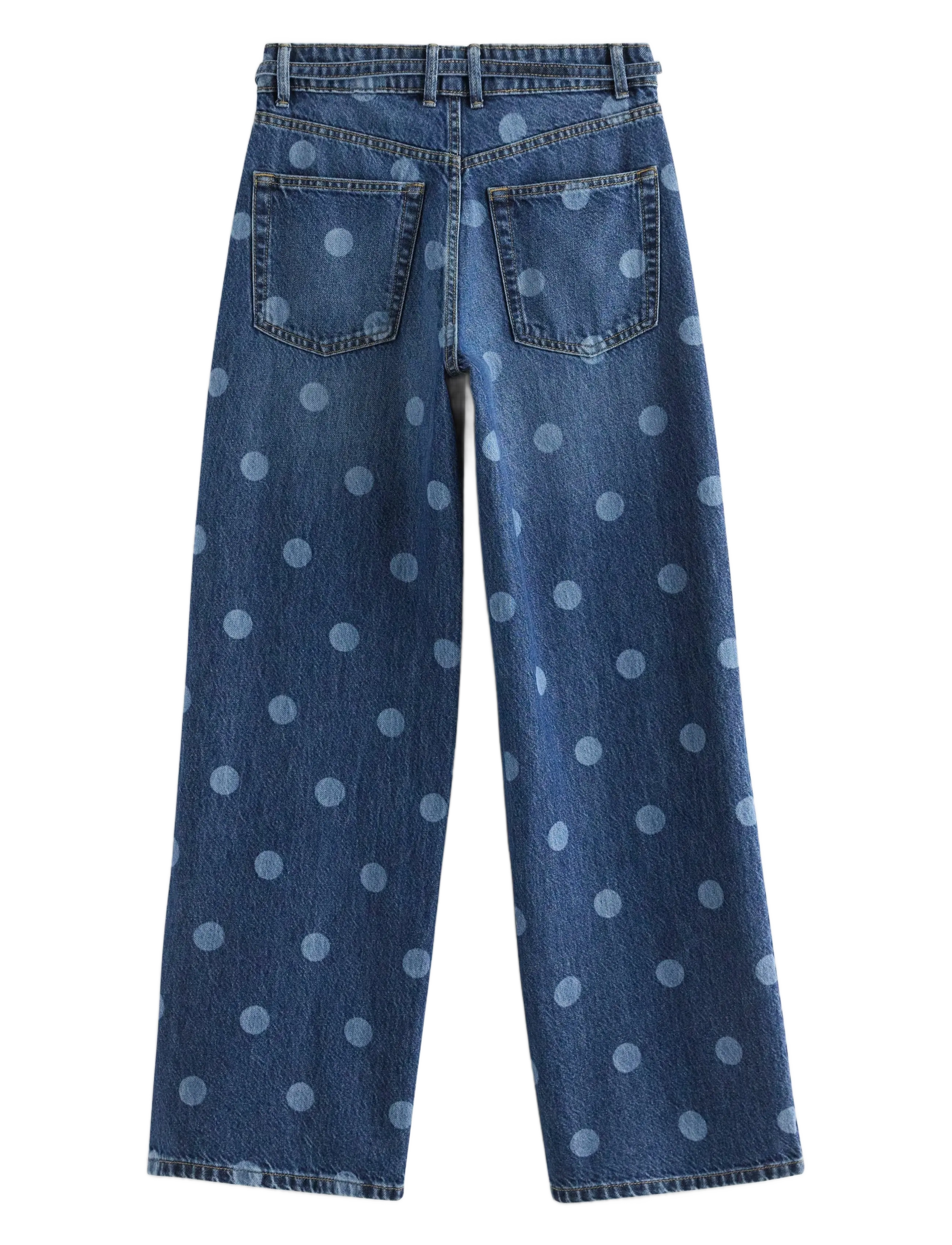 Lindex - Trousers denim Peggy dot - vida jeans - denim blue - 2