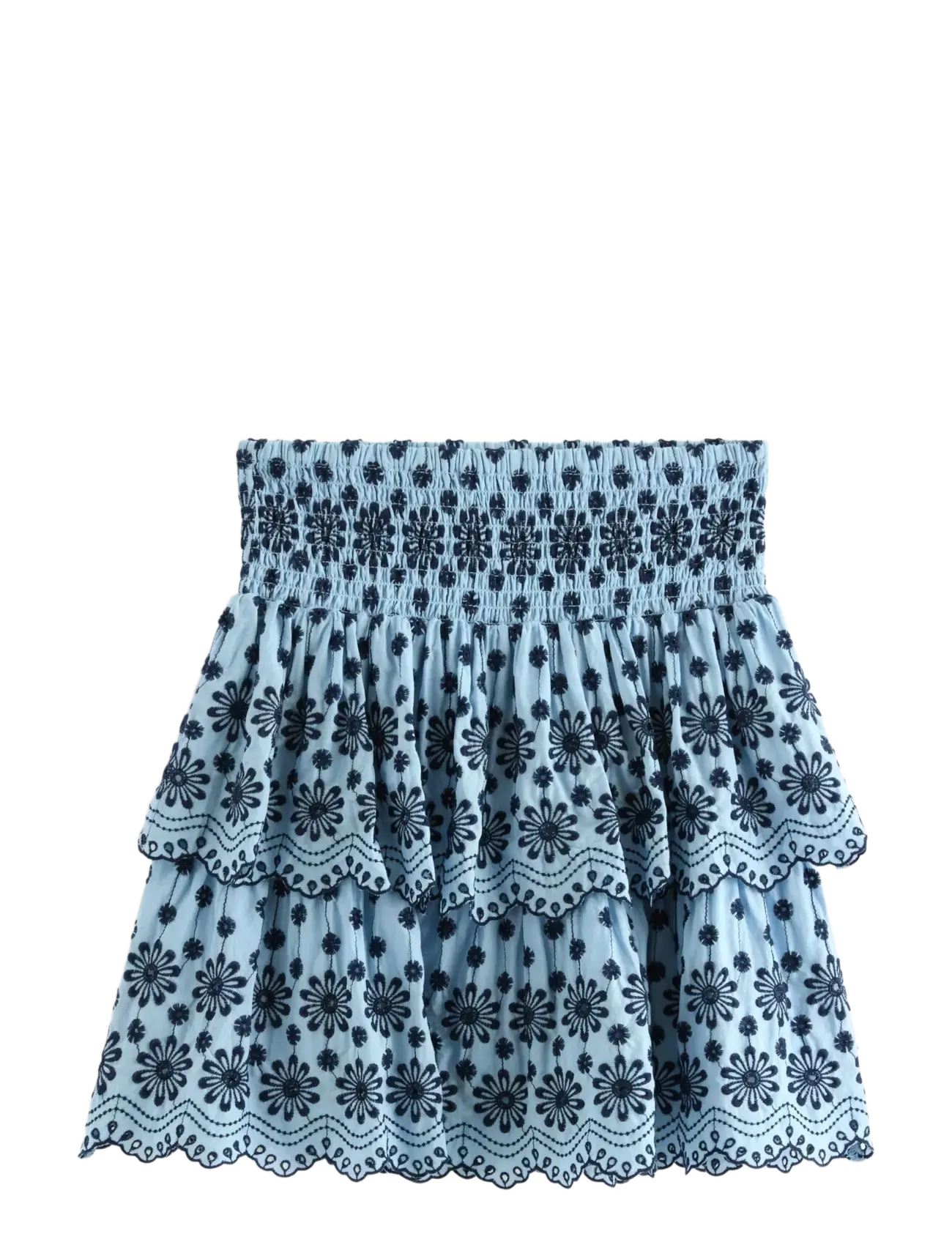 Lindex Skirt with broderie anglaise - Röcke - LIGHT BLUE / blue