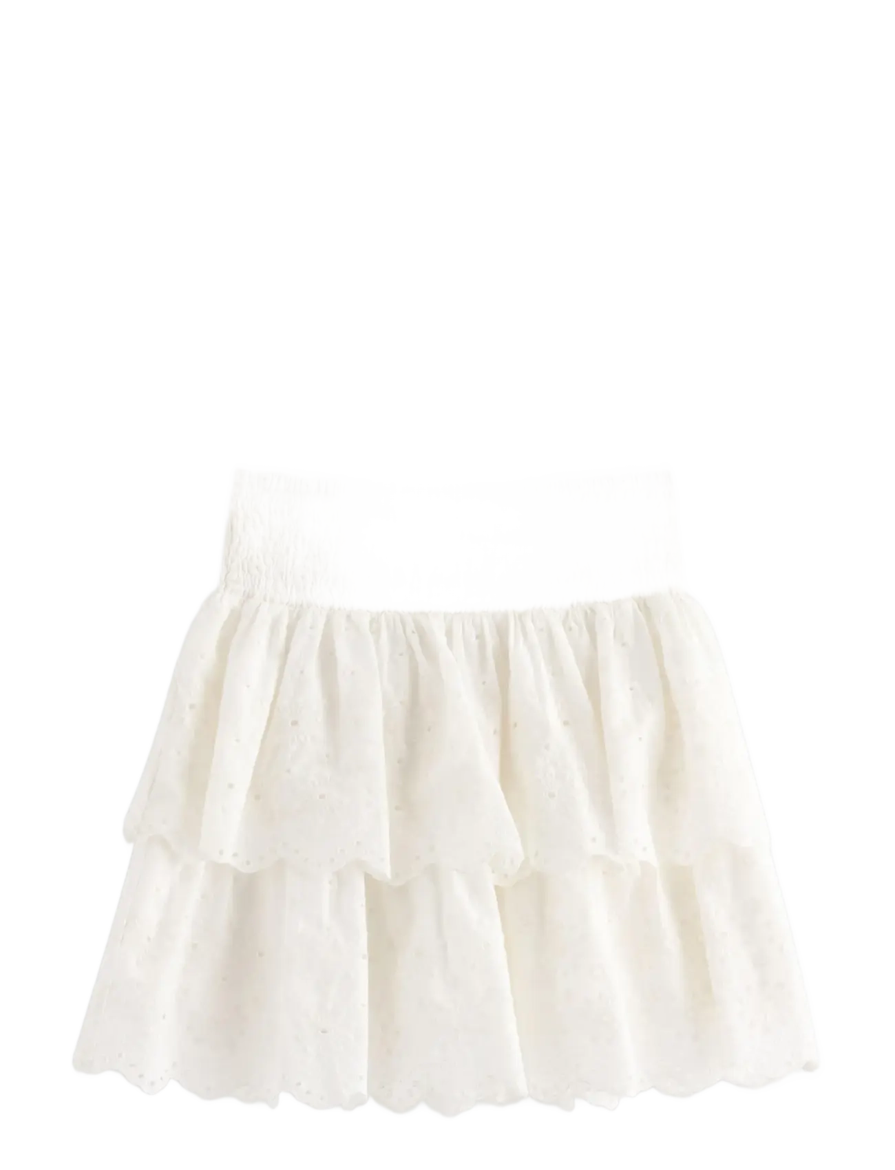Lindex Skirt with broderie anglaise - Shop by size - OFF WHITE / white