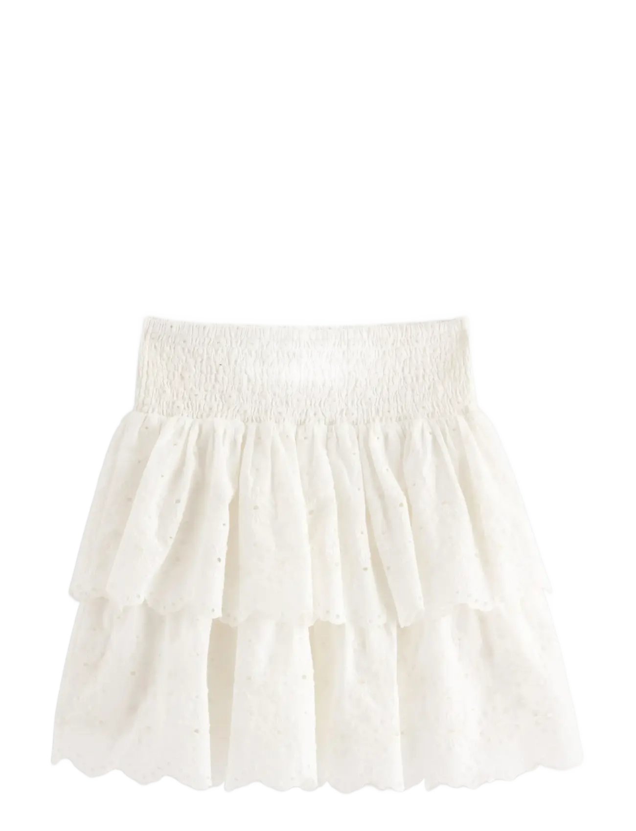 Lindex - Skirt with broderie anglaise - trumpi sijonai - off white - 2